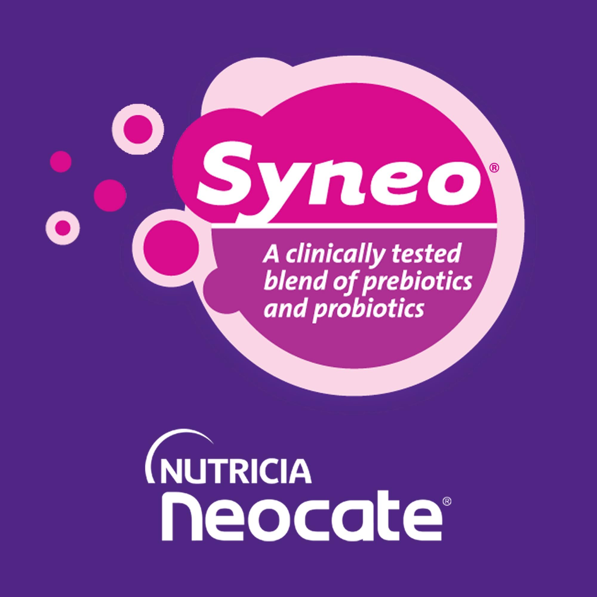 Neocate Syneo Infant Hypoallergenic Baby Formula - Dairy-Free, Amino Acid-Based with Prebiotics, Probiotics & DHA/ARA - Food Allergy-Friendly Nutrition for Newborns - 14.1 oz (4-Pack) - Perfect for Colic, Reflux and Cow's Milk Protein Allergy Relief
