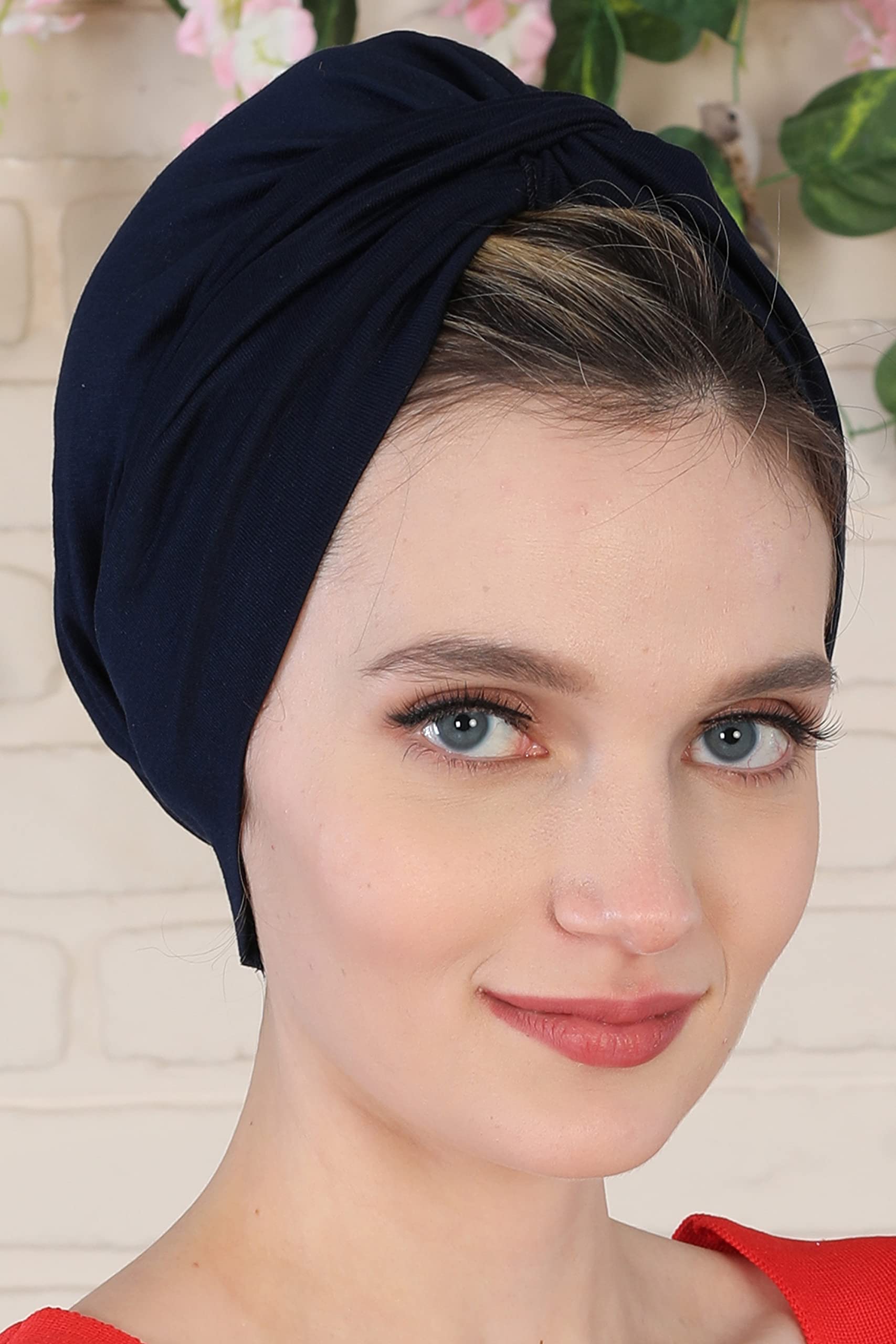 Instant Turban Head Wraps for Women - Cotton Hijab Scarf & Ready-to-Wear Head Cover - UK Hijab Undercap & Chemo Headwear - Perfect for Daily Wear, Cancer Recovery & Modest Fashion