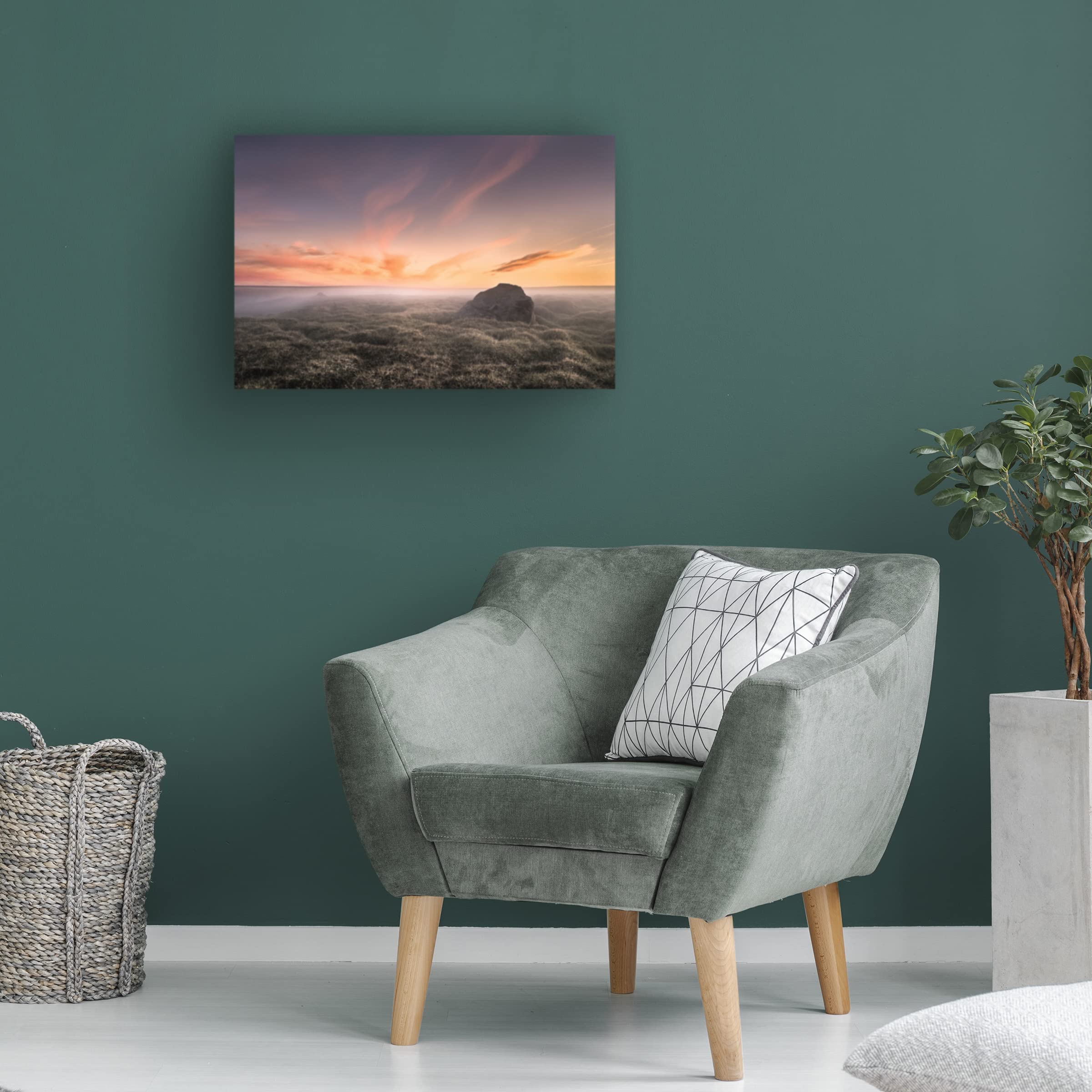Trademark Fine Art 'Nowhere' Canvas Wall Art Print by Andreas Wonisch - Modern Abstract Painting for Living Room, Bedroom & Office Decor
