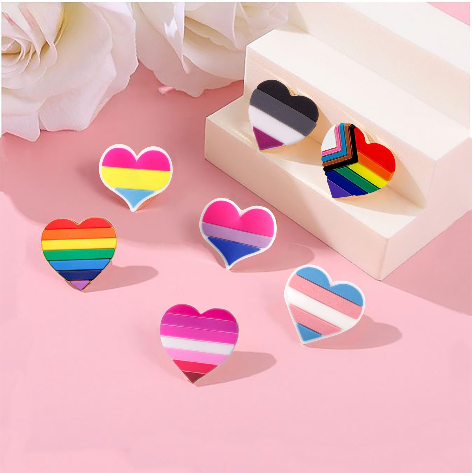 LGBTQ Pride Silicone Pins - Rainbow Flag Enamel Pins for Pride Month, Parades, Gifts & Everyday Wear | Show Your Support with Stylish LGBTQ+ Accessories