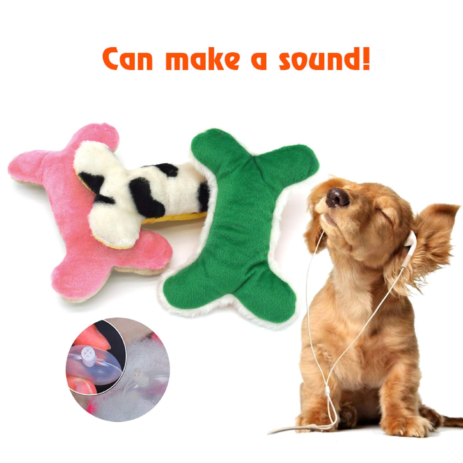 SUNKYPUP Squeaky Plush Dog Toys - 3 Pack Interactive Puppy Chew Toys for Small, Medium & Large Dogs | Durable Teething Pet Toys for Puppies & Adult Dogs | Fun Playtime, Training & Stress Relief for Pets at Home or Outdoors