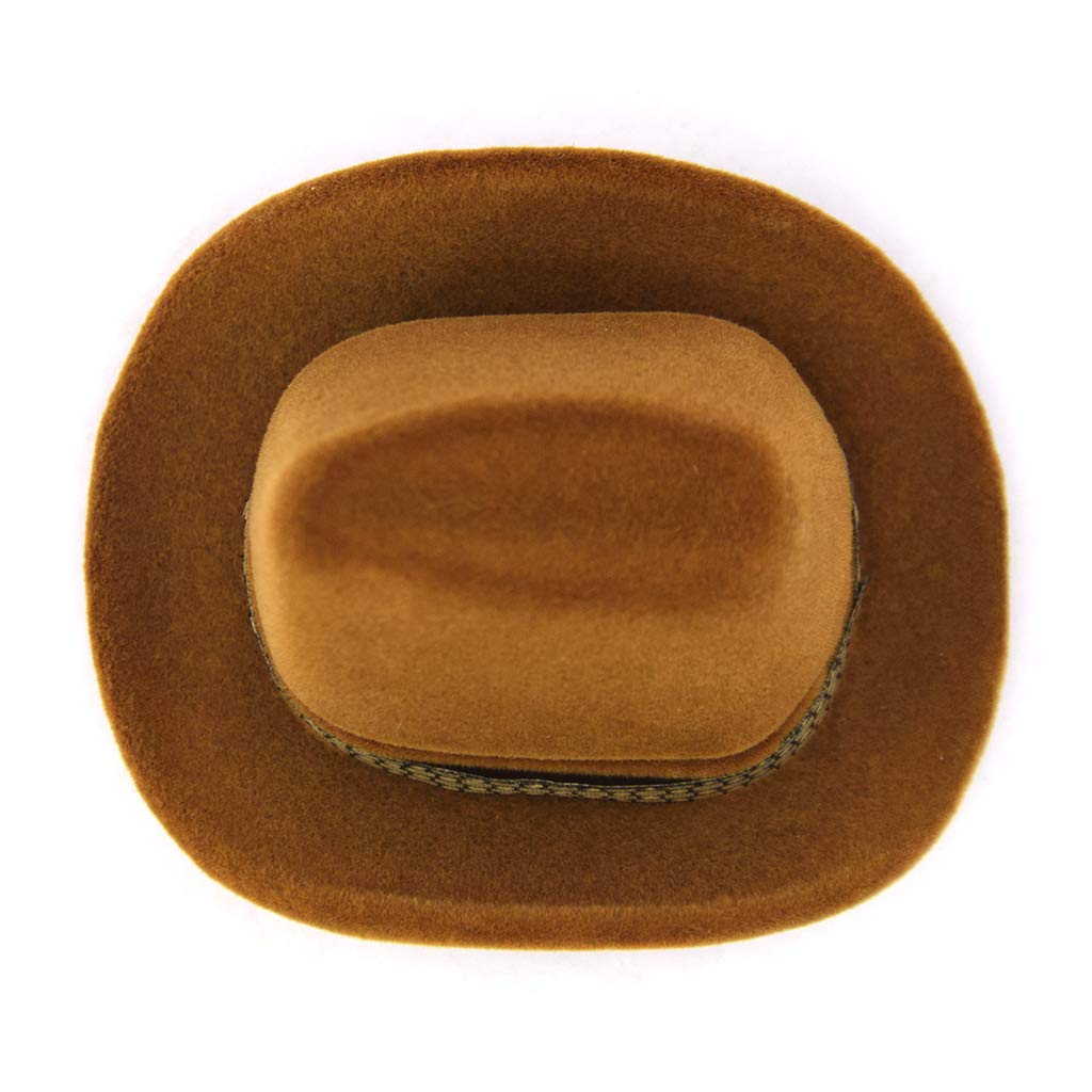 Cowboy Hat Shaped Ring Box - Creative Ring Display Holder for Jewelry Photography & Gift Packaging - Perfect for Western Themed Weddings, Parties, and Cowboy Style Accessories