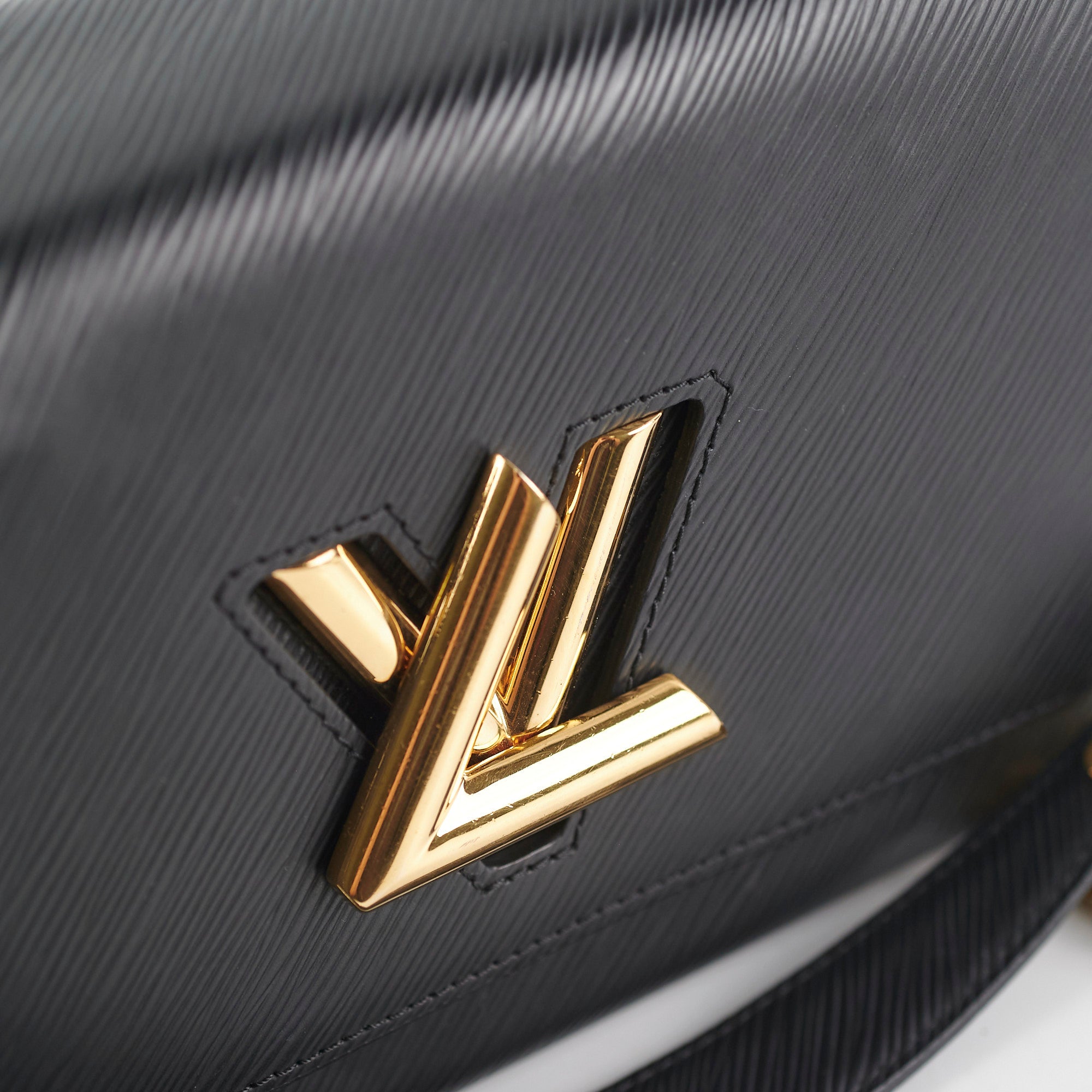 Louis Vuitton Twist MM Black Leather Handbag - 18/7 Luxury Designer Crossbody Bag for Women, Perfect for Work, Travel & Evening Events