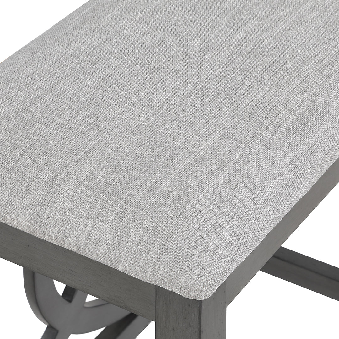 Bella Sofa Table with 2 Stools - Modern Gray Console Table for Living Room, Entryway & Small Spaces - Perfect for Coffee, Books & Decor Display