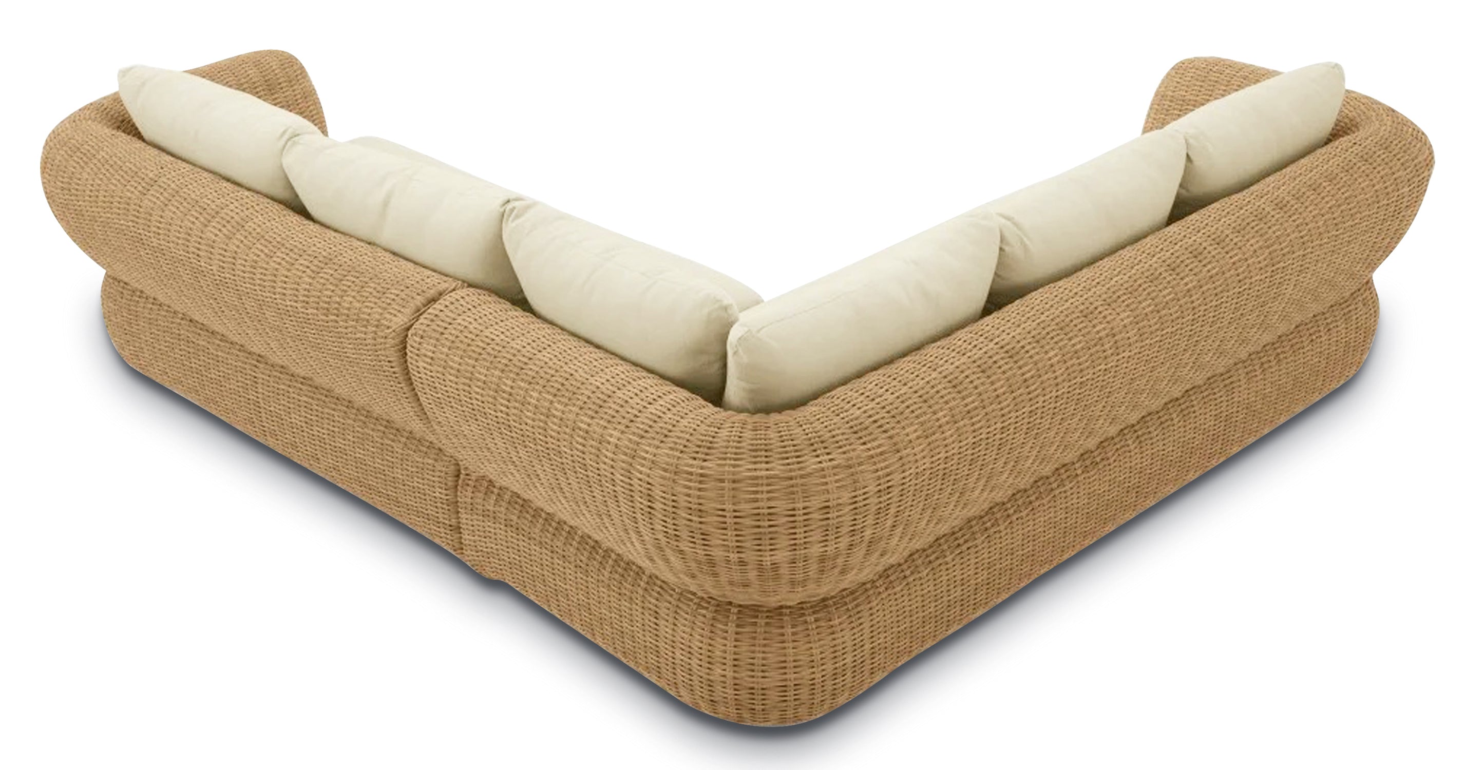 Vieste Modern Corner Sectional Sofa Set - 5-Piece L-Shaped Couch with Ottoman for Living Room, Lounge & Family Room - Comfortable Fabric Upholstered Sectional Couch Set for Home Decor