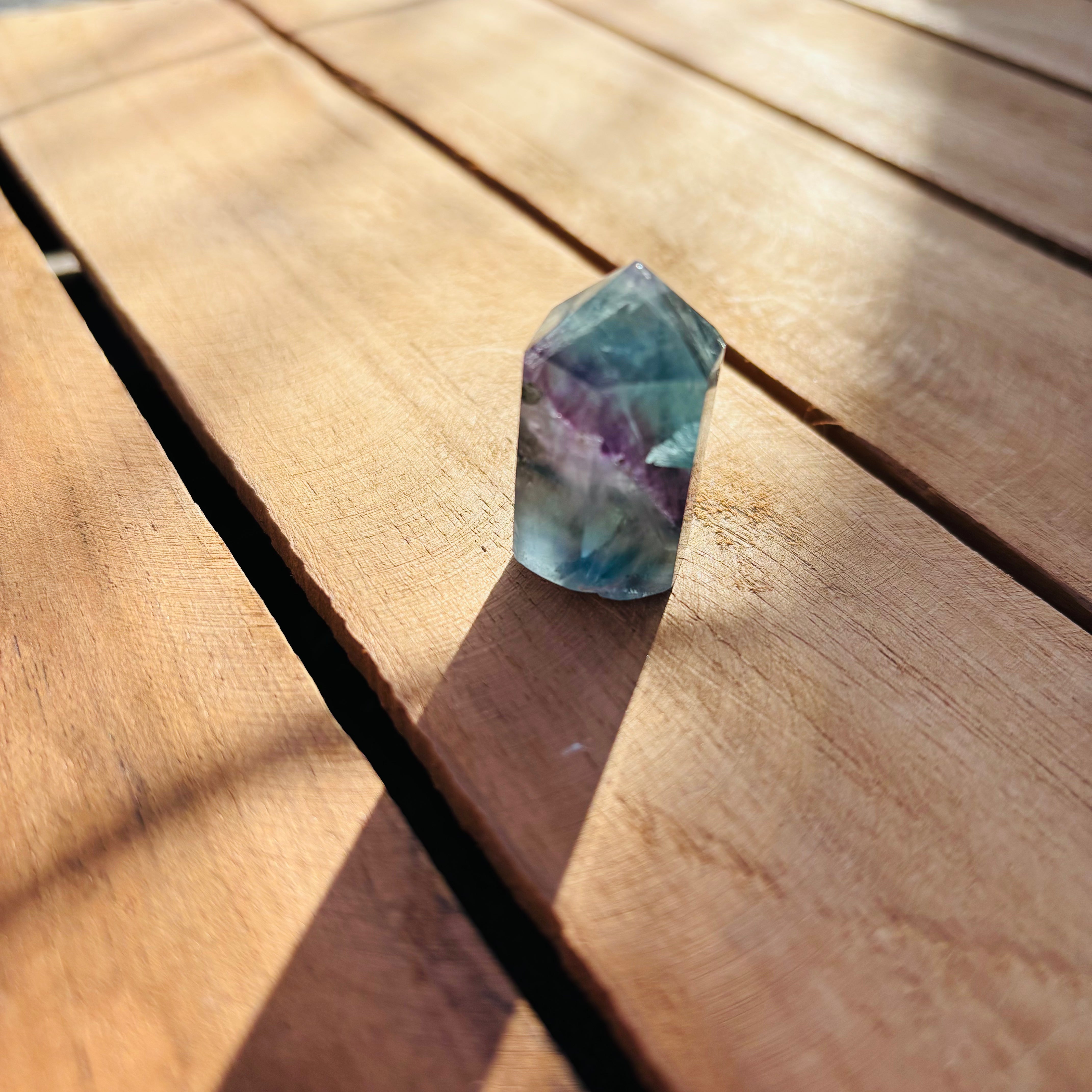 Fluorite Point Crystal - Natural Healing Stone for Meditation, Chakra Balancing & Energy Cleansing | Perfect for Home Decor, Yoga & Spiritual Practices