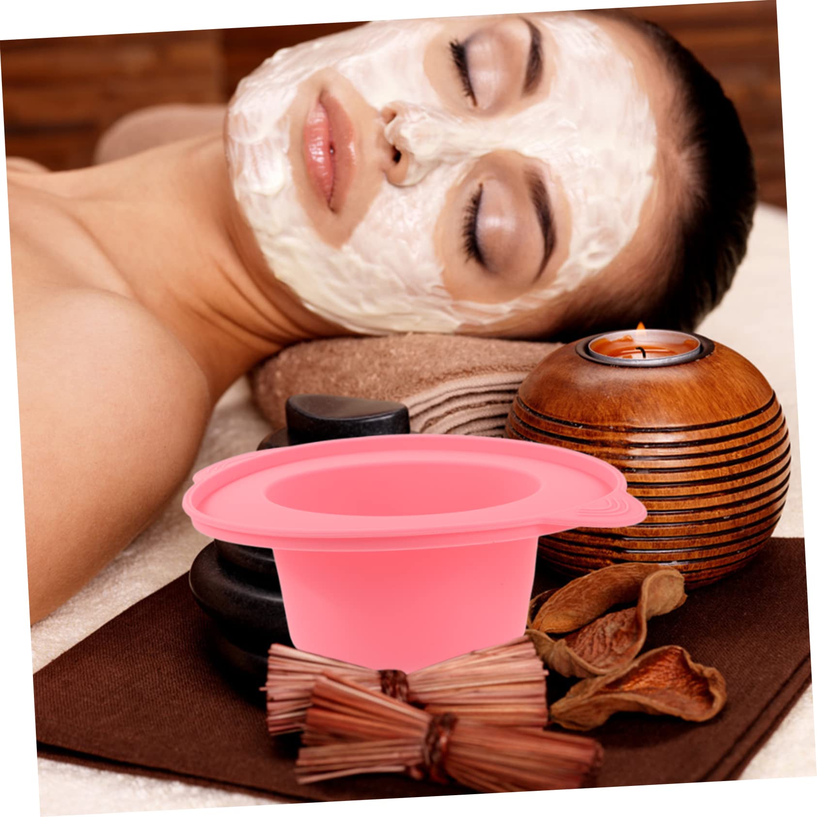 **Premium Silicone DIY Facial Mask Mixing Bowl - Heat Resistant & Anti-Slip Beauty Tool for Homemade Skincare - Perfect for Spa, Salon & At-Home Skincare Routines**
