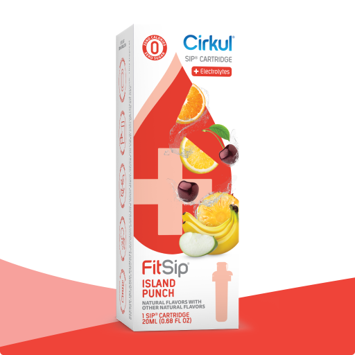 FitSip Island Punch - Delicious Tropical Flavored Hydration Powder for Workouts & Recovery | Perfect for Gym, Hiking & Outdoor Activities