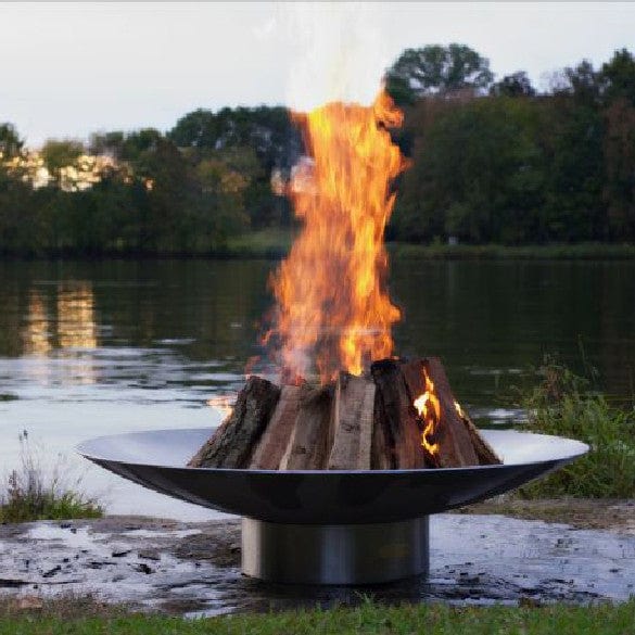 Bella Vita 58 Inch Outdoor Fire Pit - Heavy Duty Steel Wood Burning Firepit for Backyard, Patio, Camping & Garden - Perfect for Roasting Marshmallows & Outdoor Gatherings