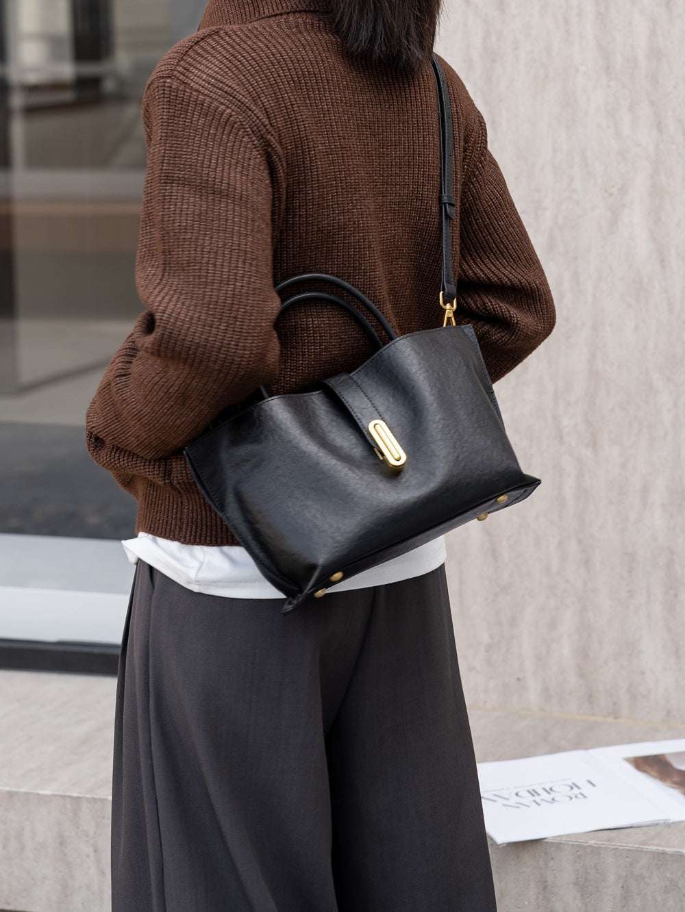 Stylish Genuine Leather Handbag for Women - Trendy Crossbody & Shoulder Bag - Perfect for Work, Travel & Everyday Use
