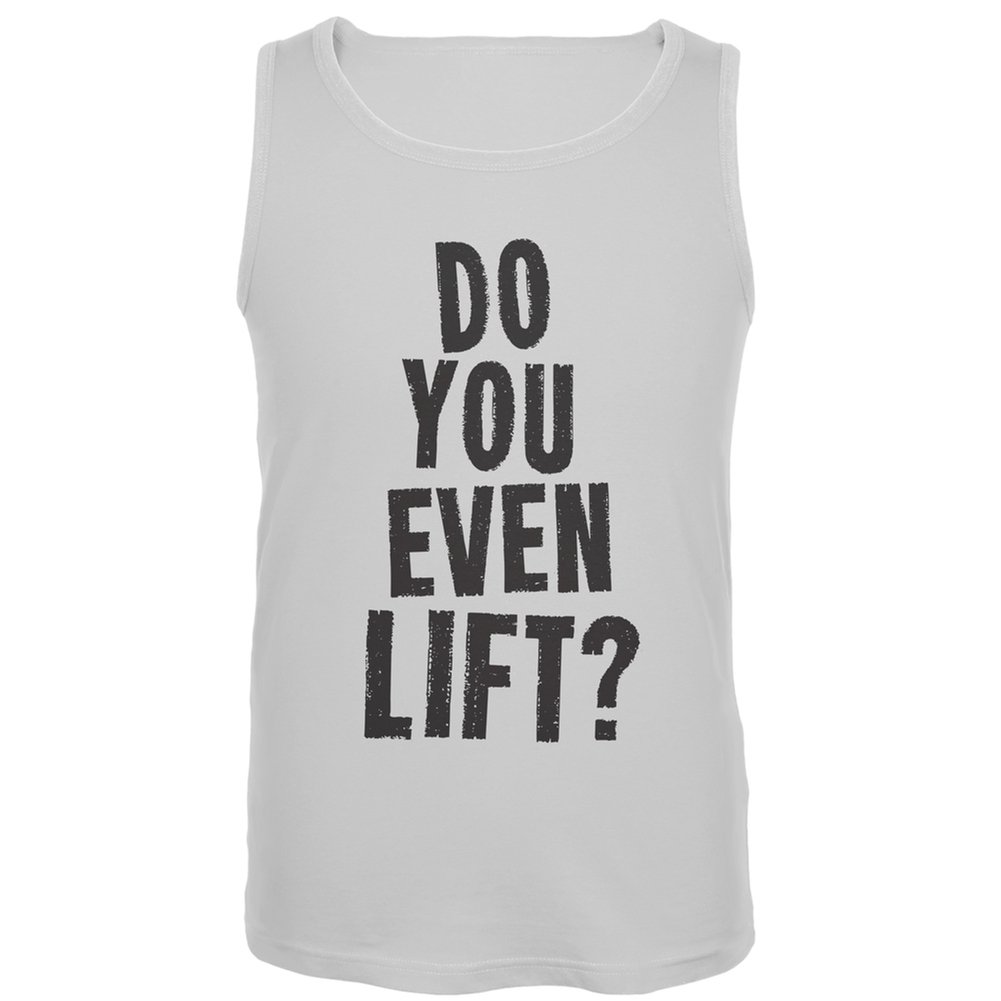 Old Glory Do You Even Lift White Tank Top for Women - Small Size Workout Gym Shirt - Perfect for Fitness, Bodybuilding & Casual Wear
