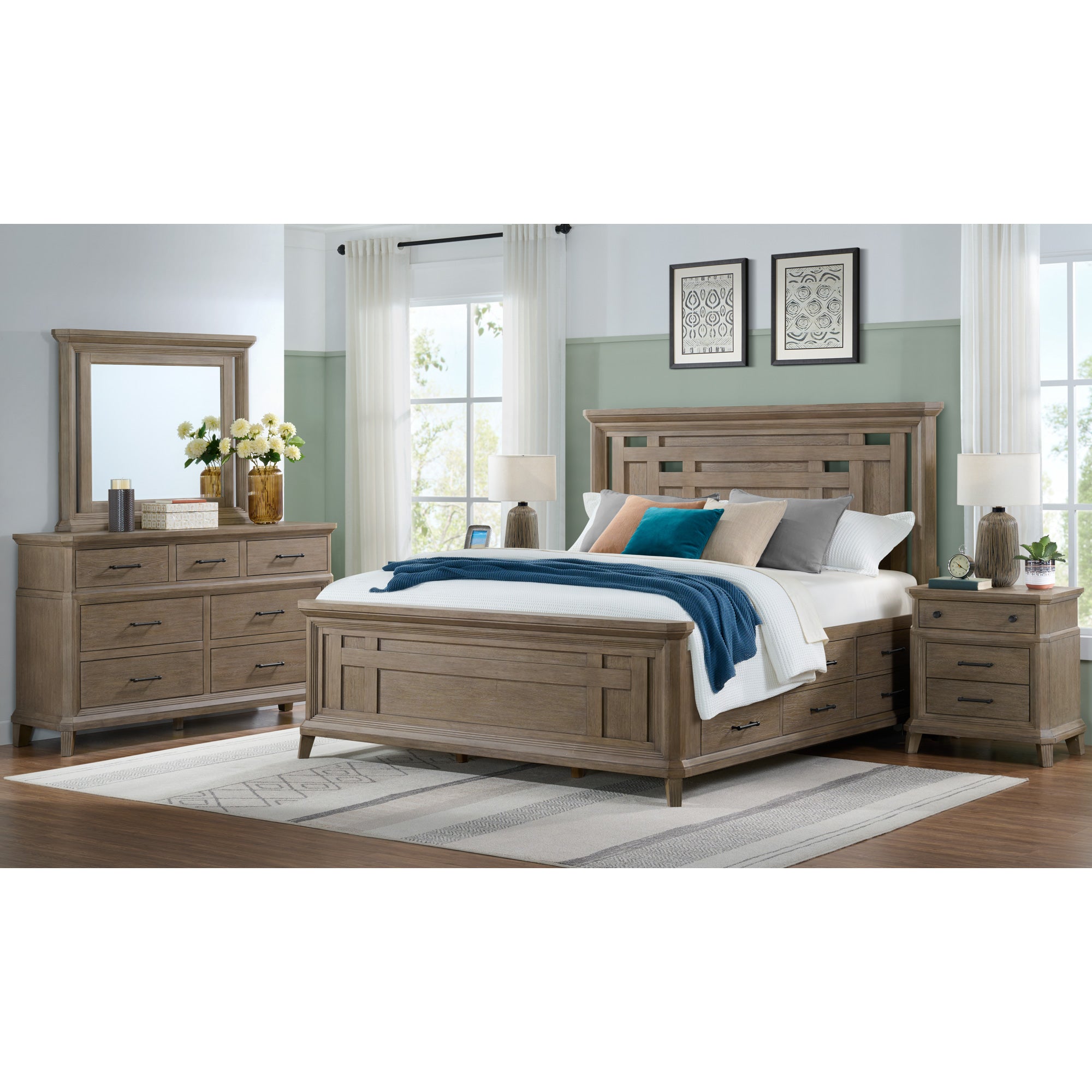 Acorn Hill Dresser - 6-Drawer Solid Wood Chest of Drawers for Bedroom, Nursery & Closet Organization - Perfect for Home Storage & Decor