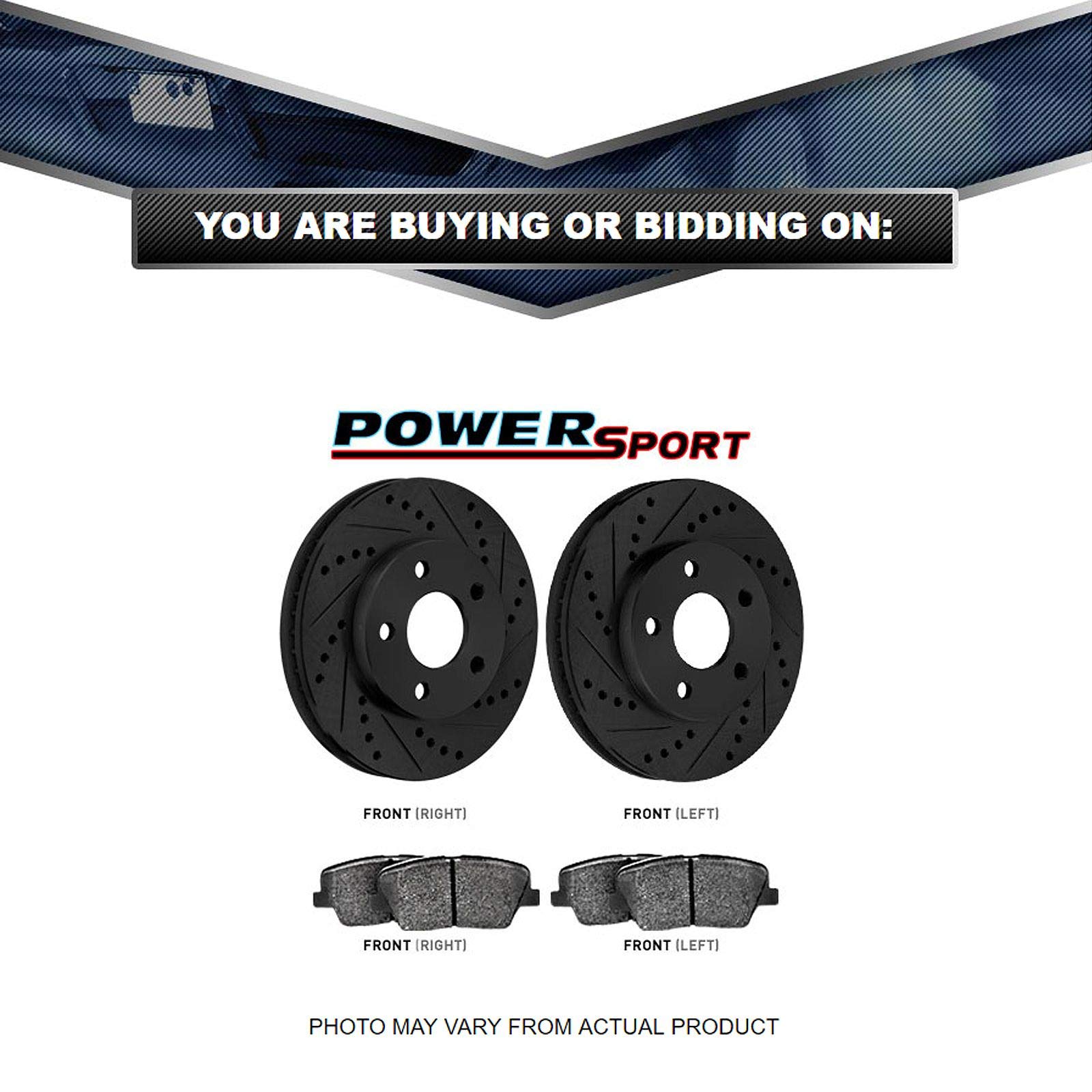 PowerSport Premium Ceramic Front Brake Pads and Rotors Kit - Compatible with 1999-2004 Land Rover Discovery | High-Performance Braking for Off-Road Adventures & Daily Commutes