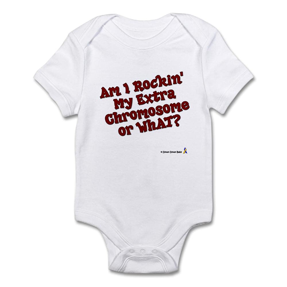 Rockin' My Chromosome Baby Bodysuit - Funny Genetic Science Onesie for Newborns & Infants - Perfect for Down Syndrome Awareness, Geneticist Gifts & Science-Themed Baby Showers