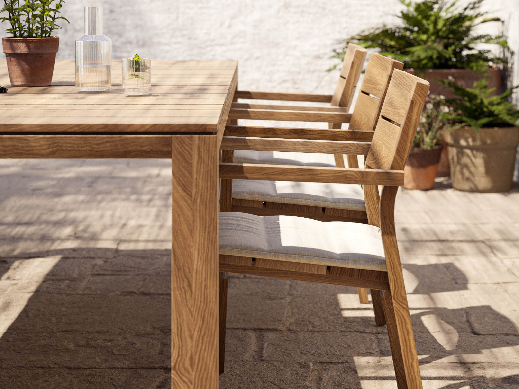 Modern Kos Dining Chair - Sturdy Wooden Kitchen Chair with Comfortable Cushion - Perfect for Dining Room, Breakfast Nook, and Home Office