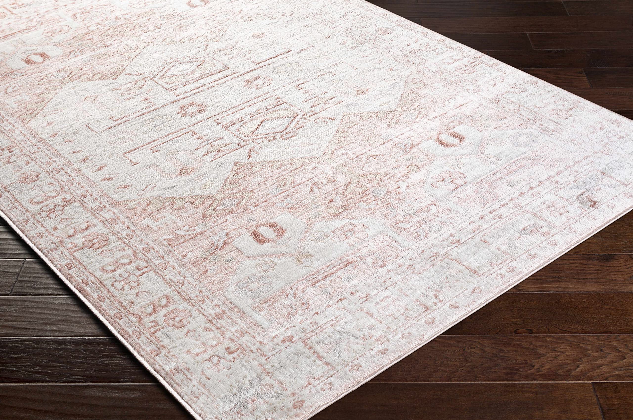 Hauteloom Kendal Traditional Beige & Gray Area Rug 5'2
