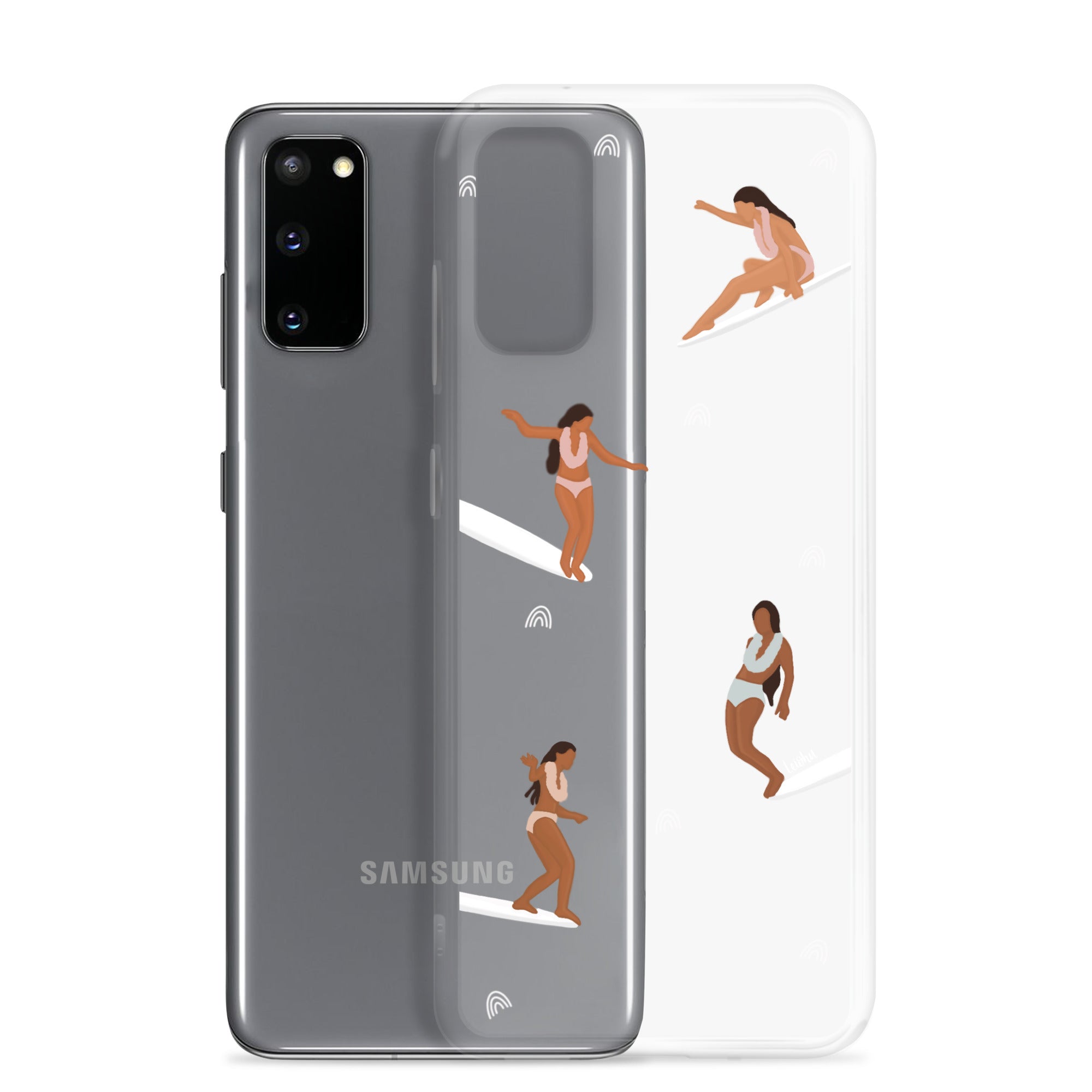 He'e Nalu Clear Protective Case for Samsung Galaxy - Slim Scratch-Resistant Cover for Everyday Use, Travel & Outdoor Activities
