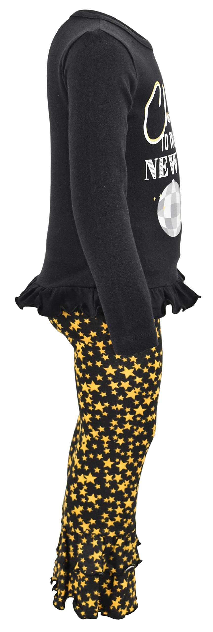 Unique 2-Piece Baby Girl Outfit - Ruffle Leggings & Long Sleeve Shirt for Toddlers | Playtime & Photo Shoots