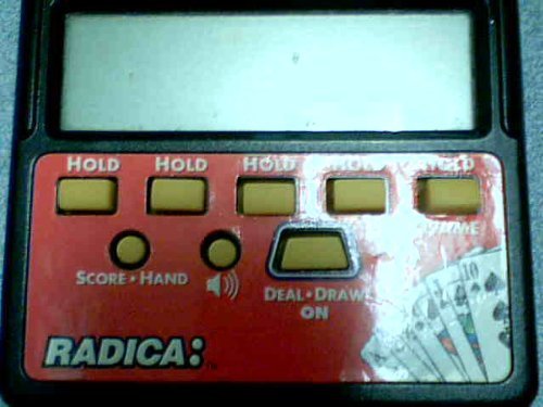 Radica Bonus Poker & Draw Poker - 2-in-1 LCD Handheld Electronic Game for Adults & Kids - Perfect for Travel, Parties & Family Game Nights