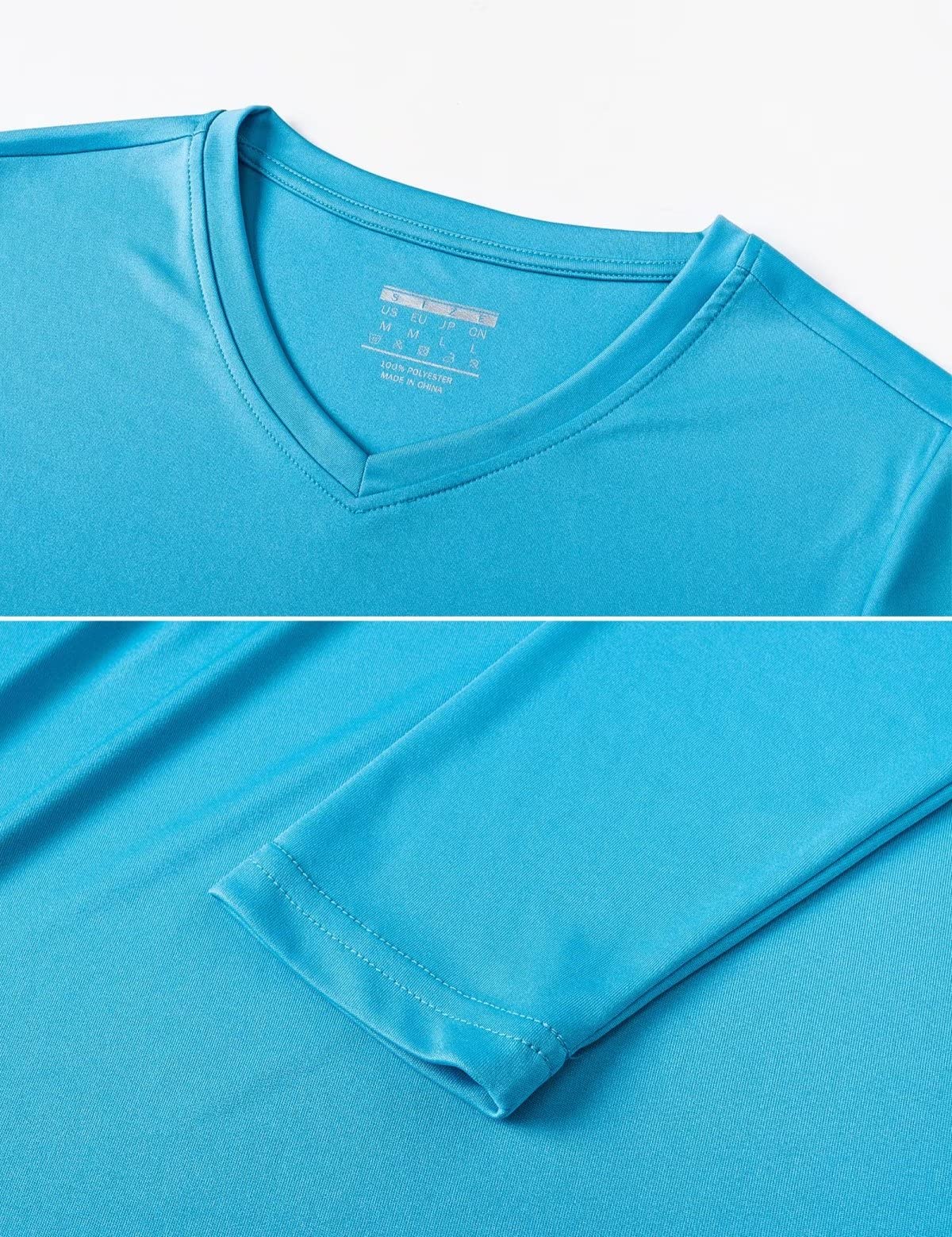 **Women's Quick-Dry Athletic T-Shirts - UPF Sun Protection Long Sleeve Performance Shirts - Moisture-Wicking Hiking & Surf Shirts in Light Pink - Perfect for Outdoor Workouts, Running & Beach Activities**