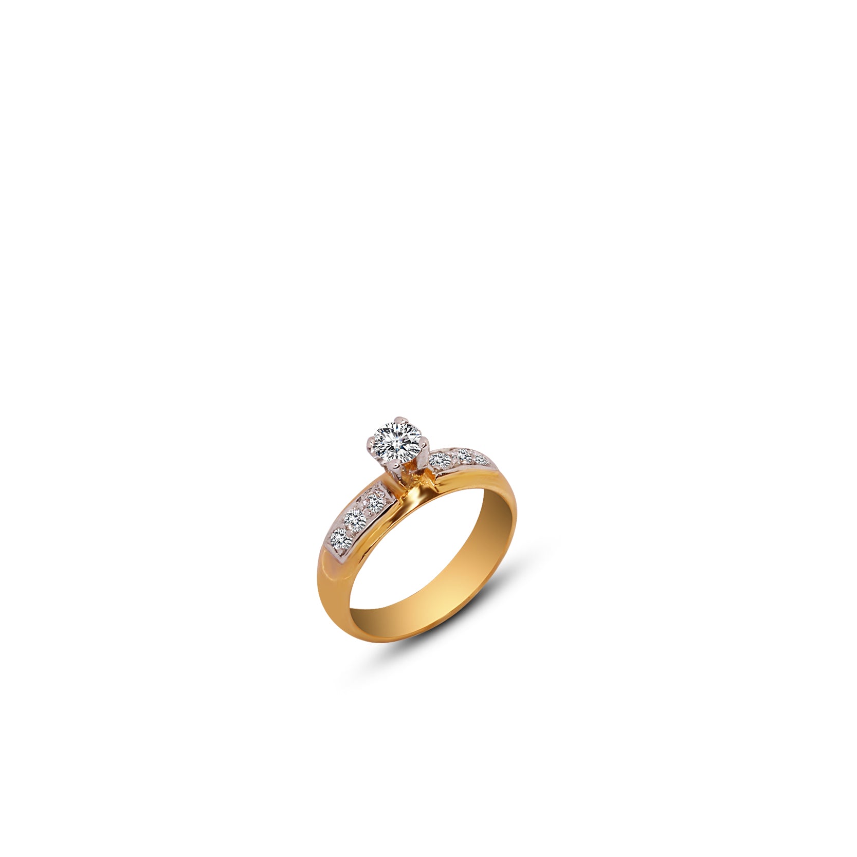 DR47 Diamond Ring for Women - Elegant 14K Gold Wedding & Engagement Jewelry Gift for Her | Perfect for Anniversaries, Proposals & Special Occasions