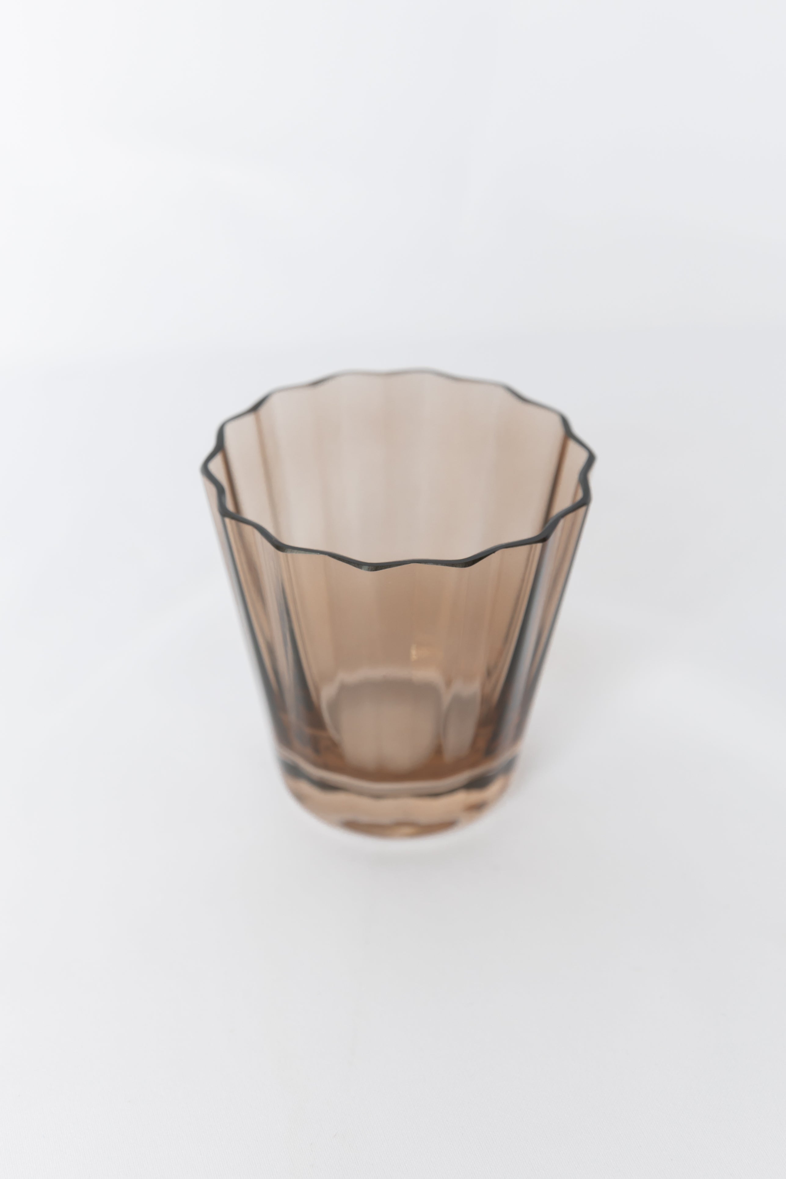 Estelle Colored Sunday Lowball Glasses - Set of 6 in Mocha Mousse (Amber Smoke) | Elegant Cocktail & Whiskey Drinking Glasses for Home Bar, Dinner Parties & Entertaining