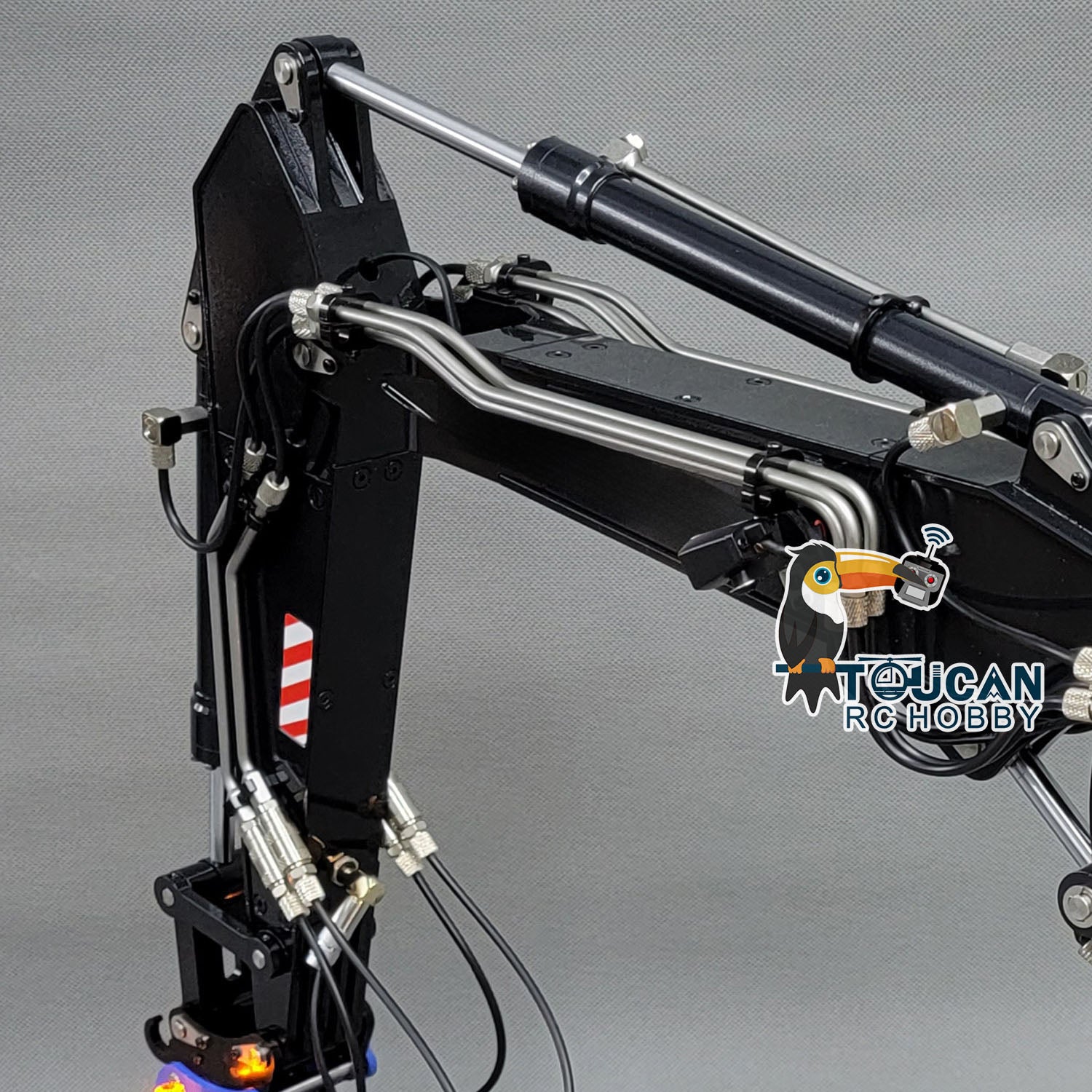 1:14 Scale MTMODEL EC380 Metal Hydraulic Tracked Excavator RC Construction Vehicle - 3 Arms Heavy Duty Digger Machine for Construction Site Simulation & RC Hobby Enthusiasts