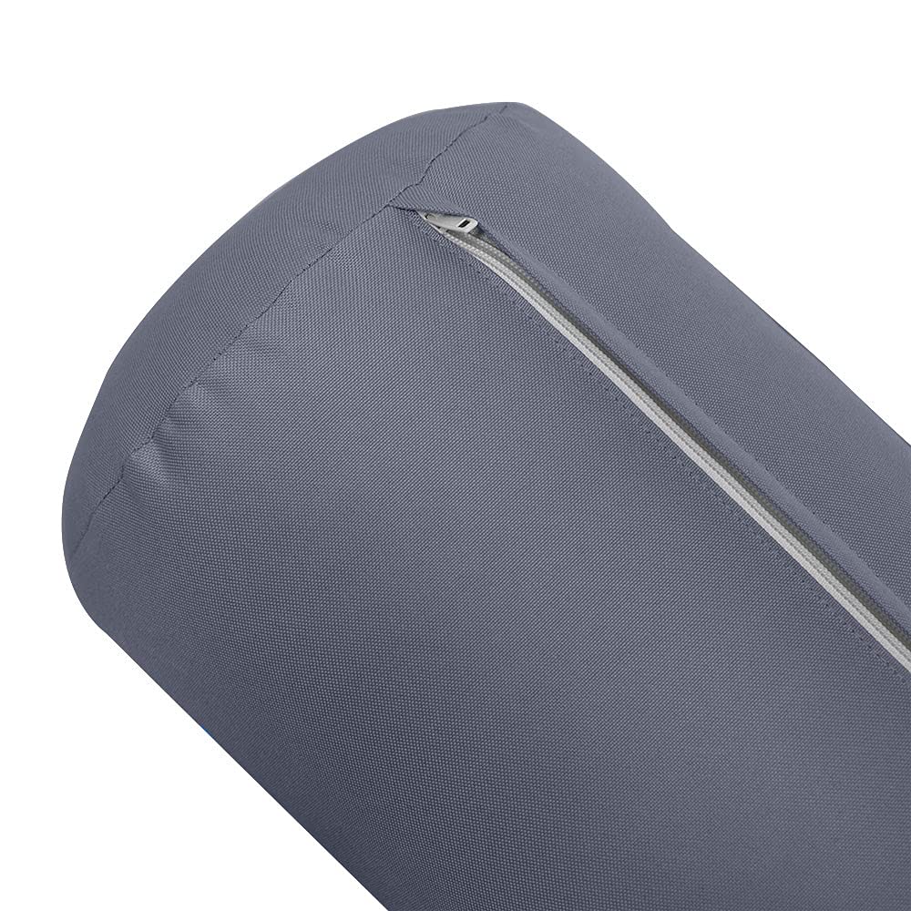 Prolinemax Style6 4-Piece Crib Size Outdoor Daybed Set - Knife Edge Mattress, Bolster Pillow & Fitted Sheet Slip Cover (AD001) for Patio, Poolside & Garden Relaxation