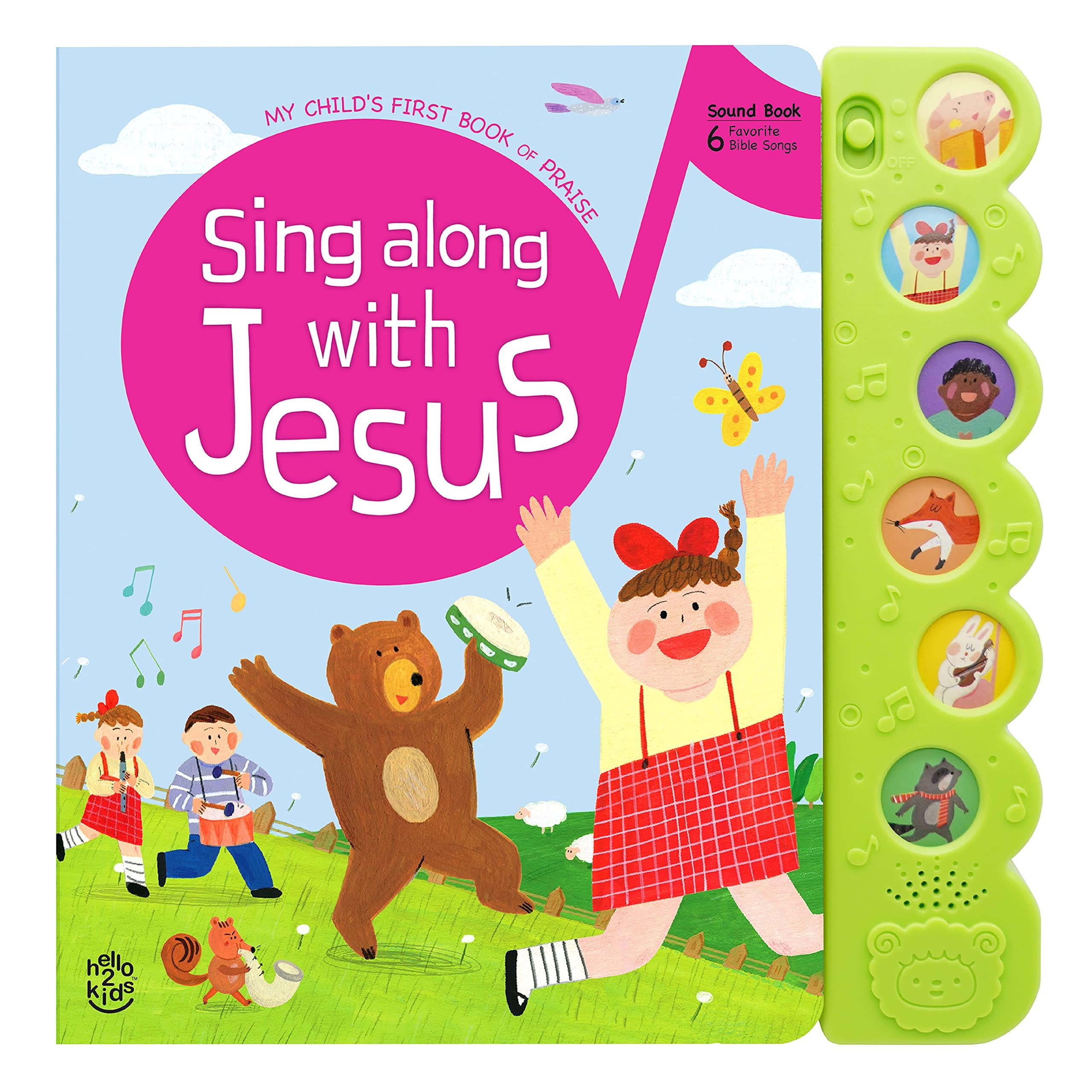 Christian Sound Books for Toddlers 1-3 - Bundle of 2 Interactive Bible Story Books with 12 Songs & Illustrations | Musical Learning Toys for Kids, Baptism Gifts for Boys & Girls - Perfect for Sunday School, Bedtime Stories & Faith-Based Early Education