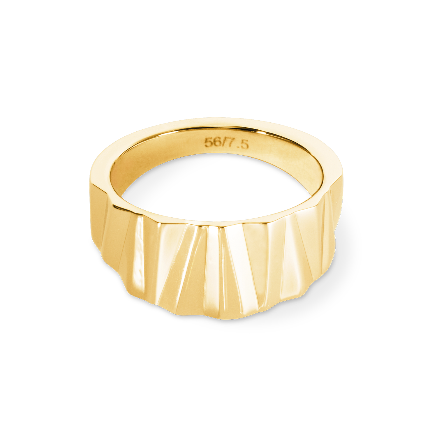 Classic Gold Wave Ring for Women - Elegant & Stylish Jewelry for Everyday Wear, Parties & Special Occasions
