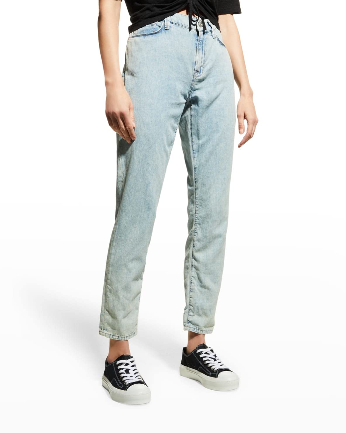 FRAME Le Garcon Jeans for Men - High Waist Slim Fit Denim Pants | Aries Collection | Perfect for Casual Wear, Date Night & Street Style Fashion