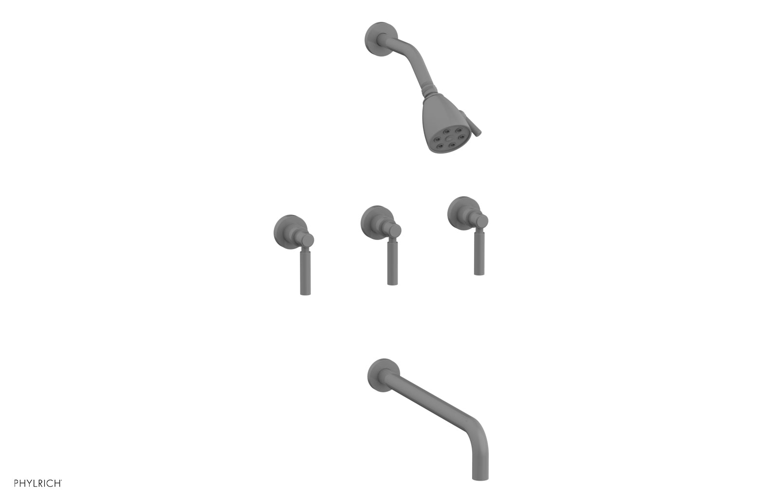 Premium 3-Handle Tub and Shower Faucet Set with 14