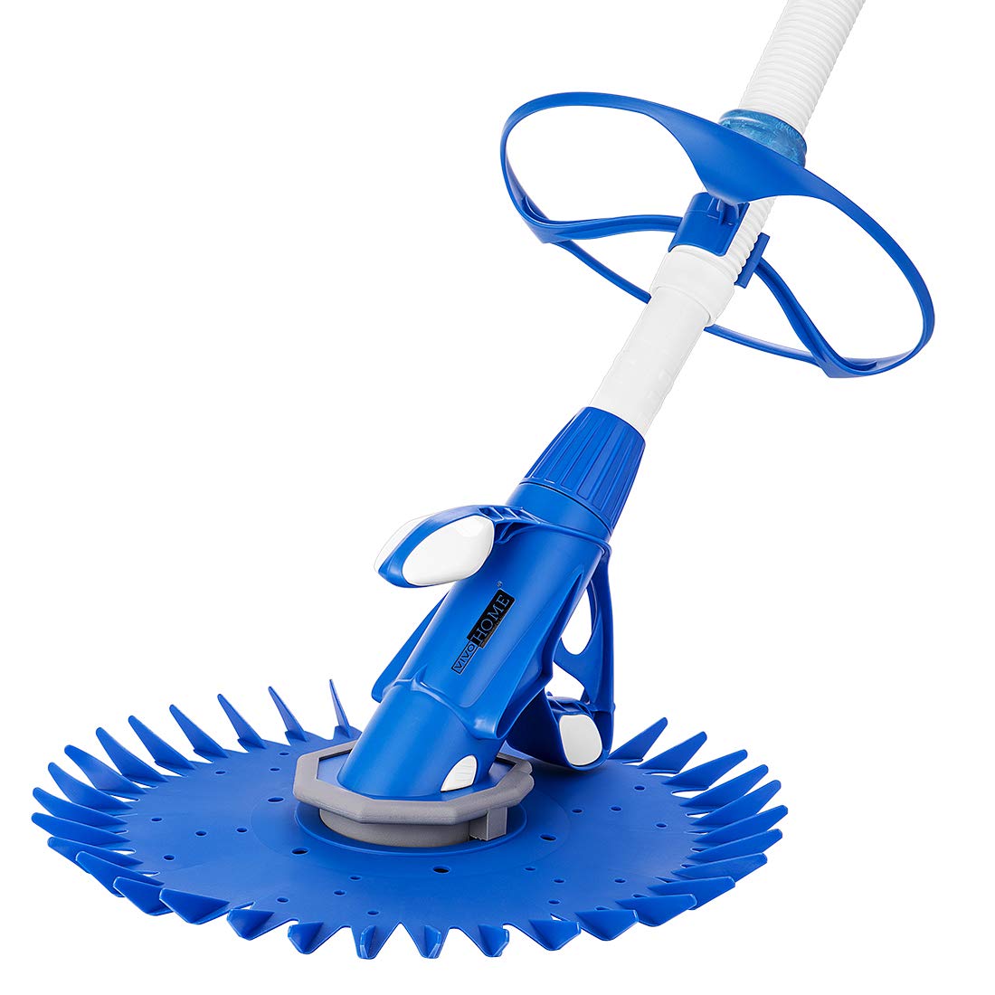 VIVOHOME Upgraded Automatic Swimming Pool Vacuum Cleaner for Inground & Above Ground Pools - Includes 14 x 2.62ft Hoses (Blue & White) | Perfect for Weekly Pool Maintenance & Debris Removal