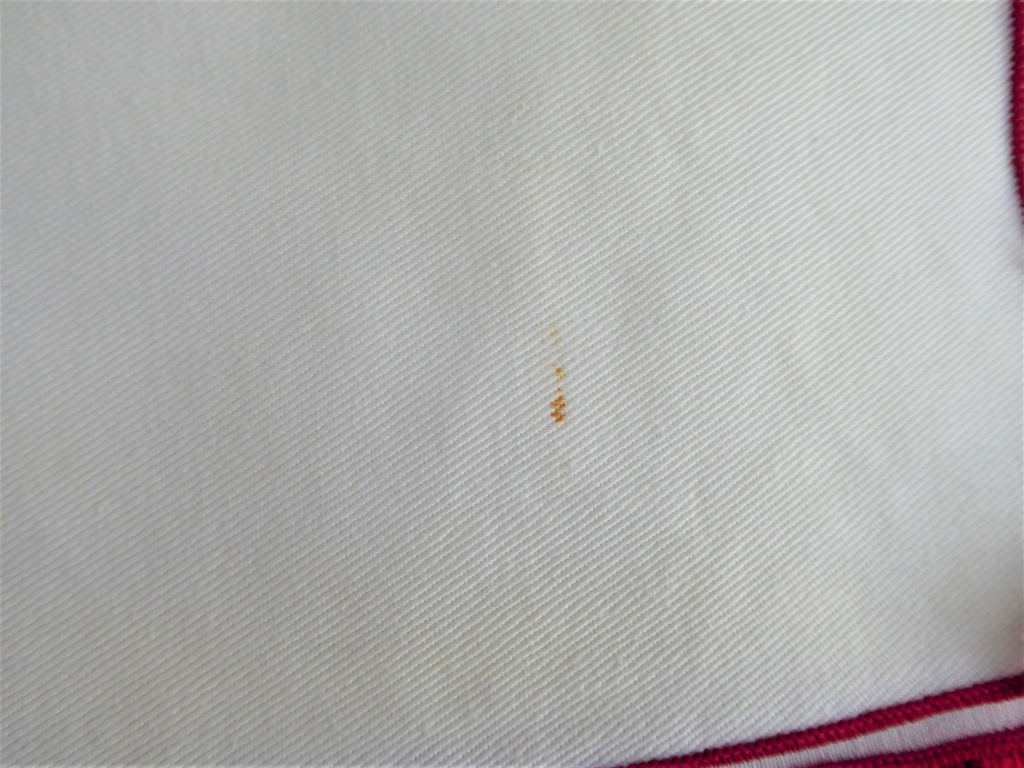 Vintage 1950s Off White Tea Napkins with Red Trim - Set of 6, 14 Inch Luncheon Napkins for Holiday Dining & Tea Parties - Perfect for Christmas, Easter & Vintage-Themed Gatherings