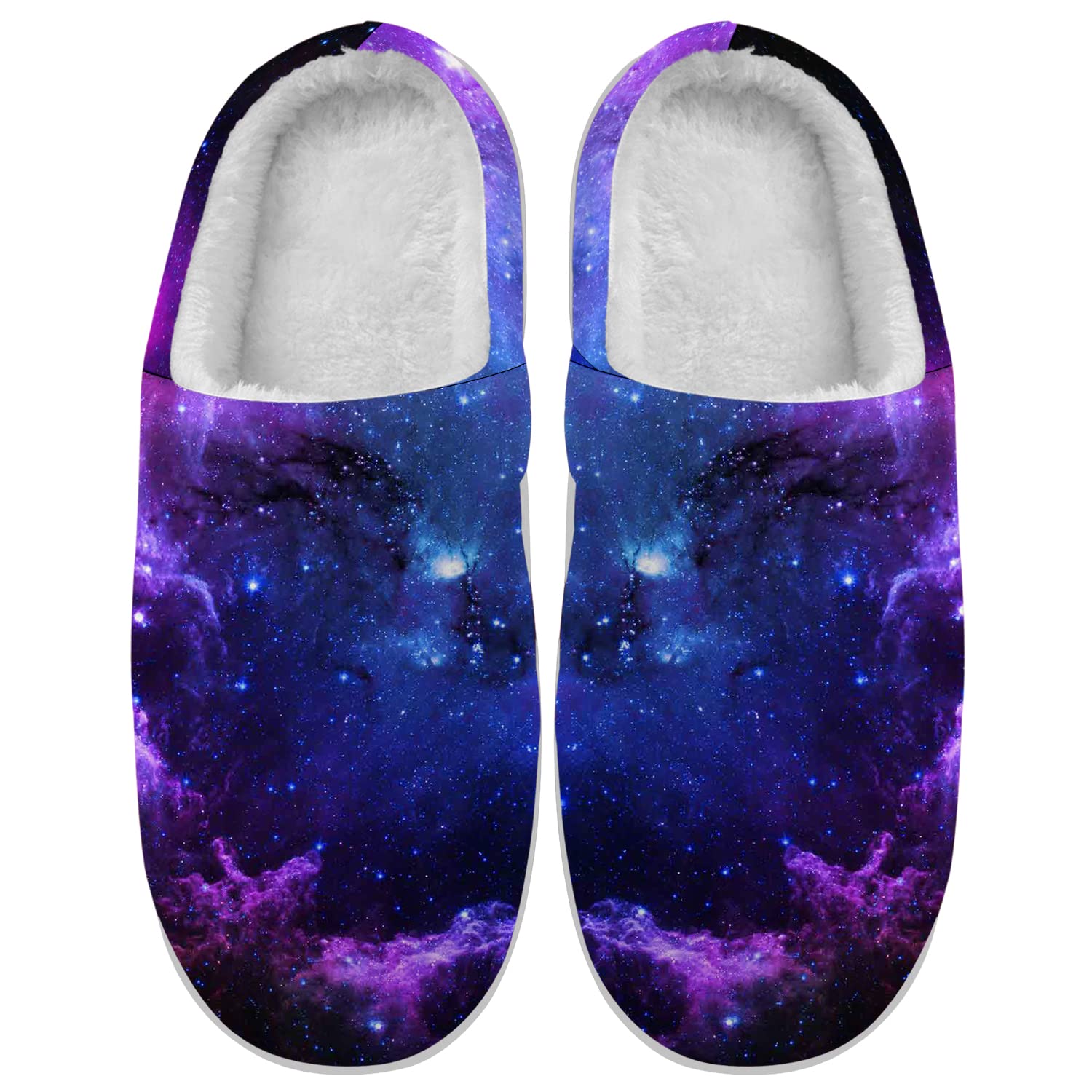 **Ciadoon Galaxy Slippers for Women & Men - Memory Foam Fuzzy House Slippers with Anti-Skid Sole - Cozy Winter Indoor Shoes - Perfect Gift for Christmas & Home Relaxation**