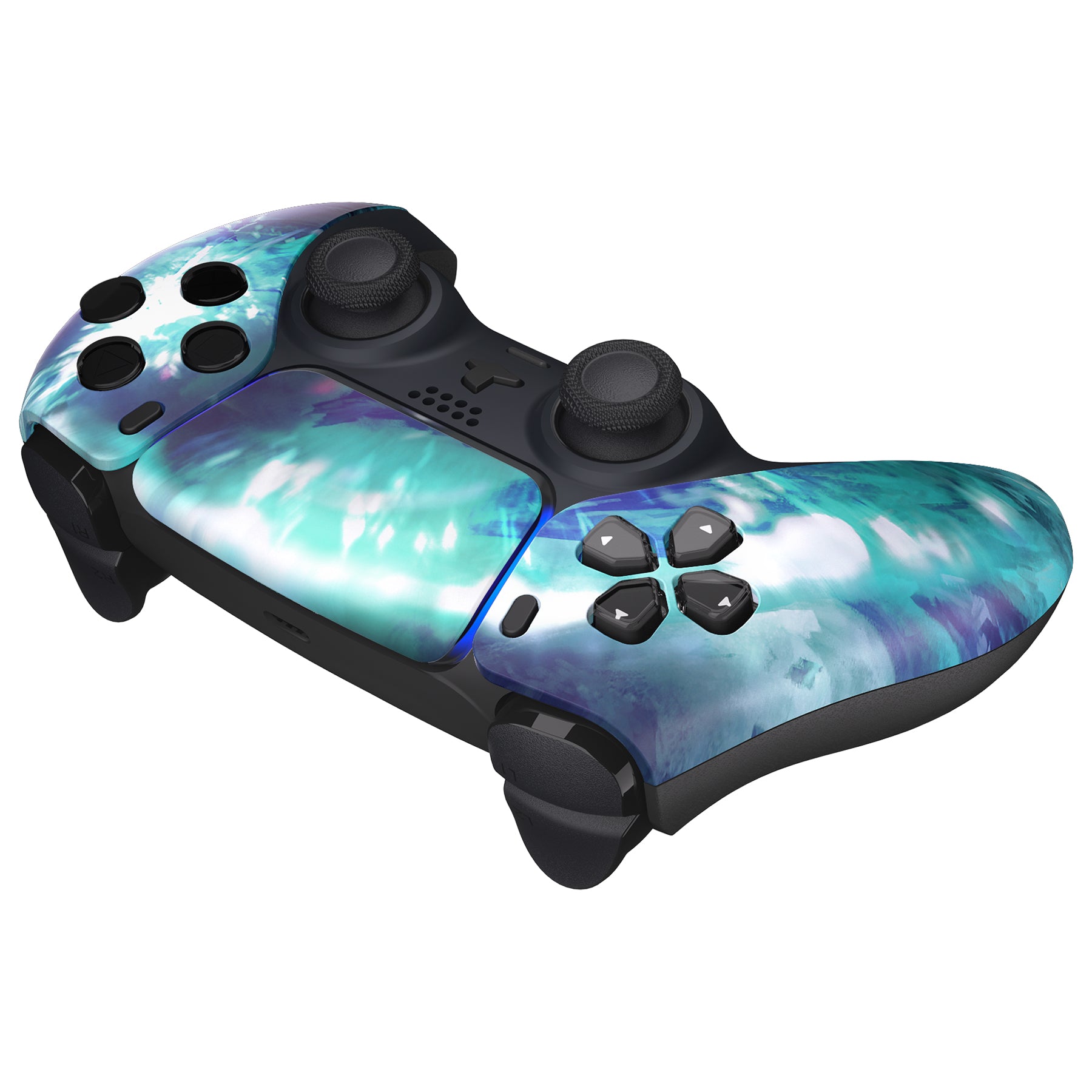 eXtremeRate Crystal Fantasy Front Housing Shell for PS5 Controller BDM 010/020/030/040/050 - DIY Replacement Shell & Custom Touch Pad Cover (ZPFR009G3) - Perfect for Gaming, Customization & Controller Protection