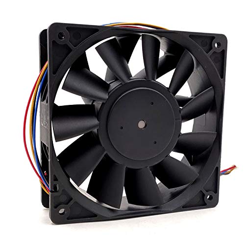 Delta PFB1248EHE 48V 120mm Server Cooling Fan - 0.54A High-Speed 12038 Fan for Data Center, Network Rack & Industrial Equipment Cooling