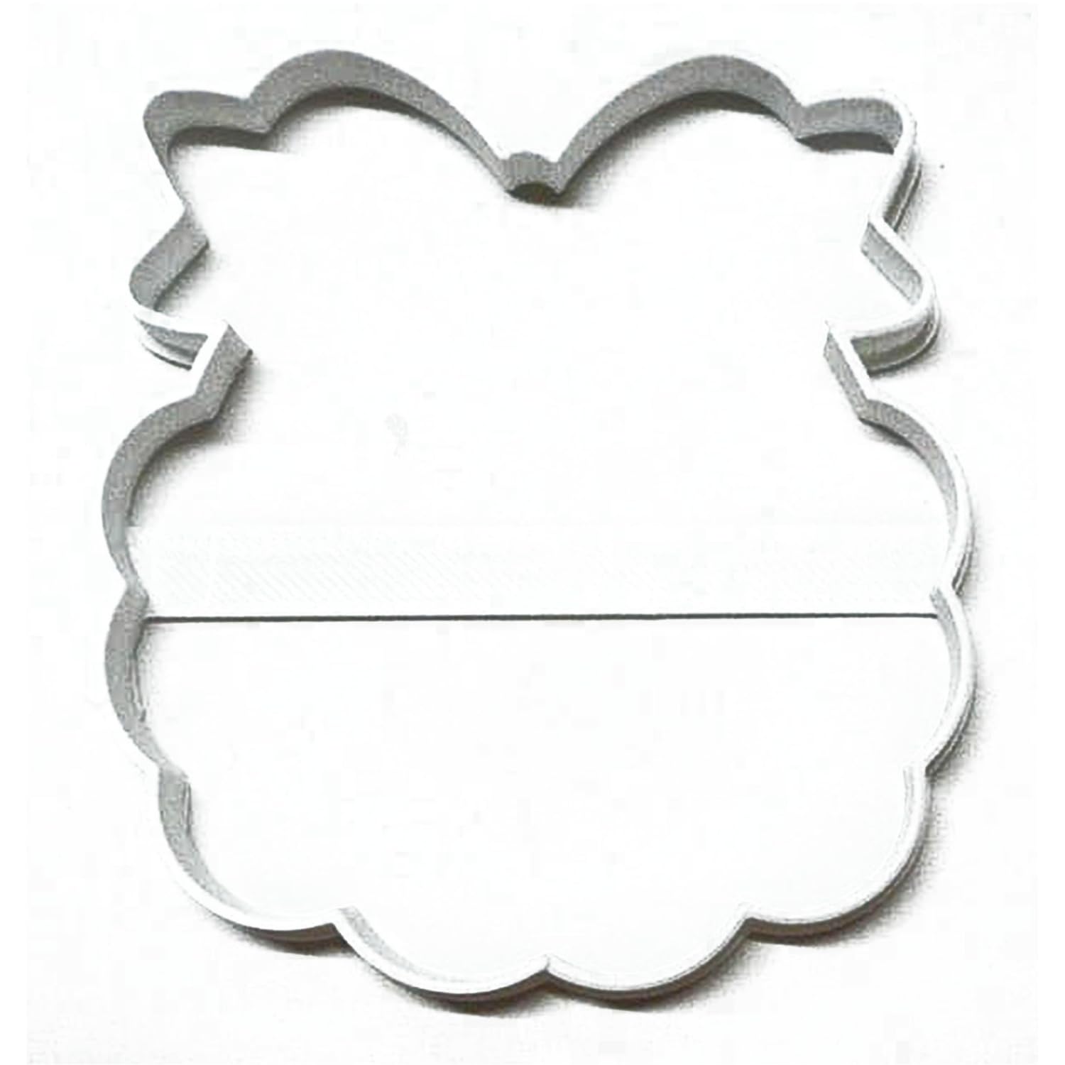 Baby Bib Outline Ruffle Edge Tie Back Shower Gender Reveal Cookie Cutter - Made in USA - Perfect for Baby Showers, Gender Reveal Parties & Baking Decorations
