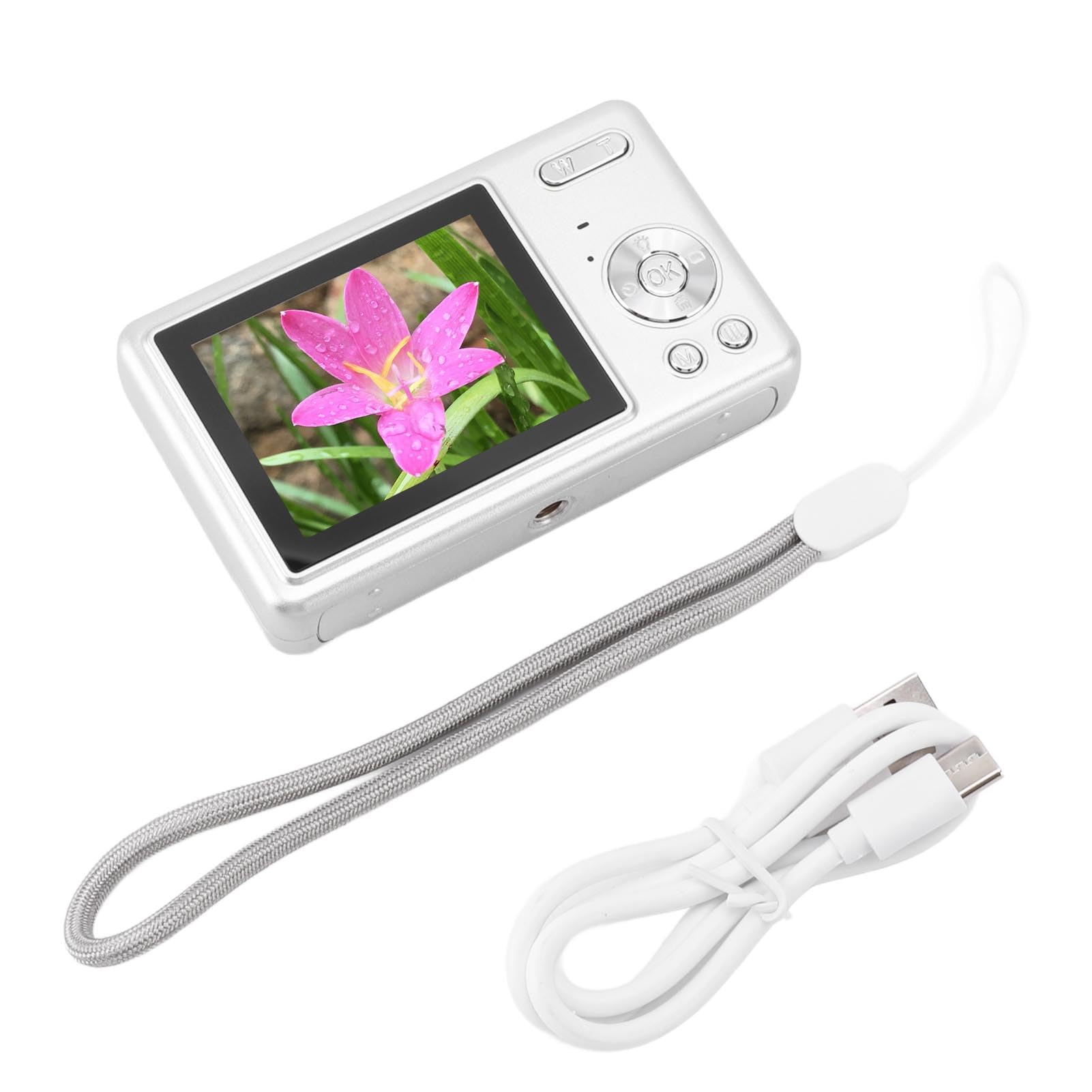 12MP Kids Digital Camera with 16X Zoom & 1080P Video - Compact for Travel & Outdoor Play