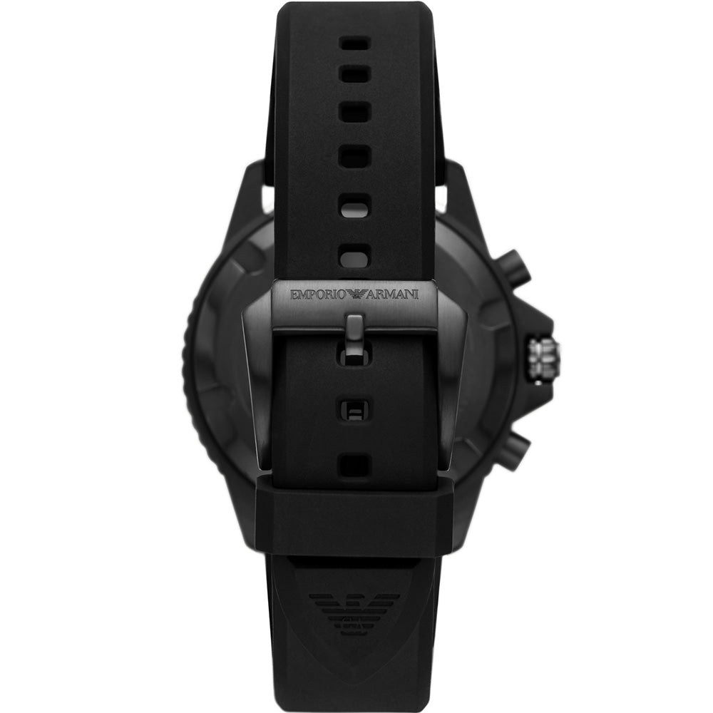Emporio Armani AR11463 Men's Diver Chronograph Watch - Waterproof Stainless Steel Luxury Timepiece for Diving, Swimming & Everyday Wear