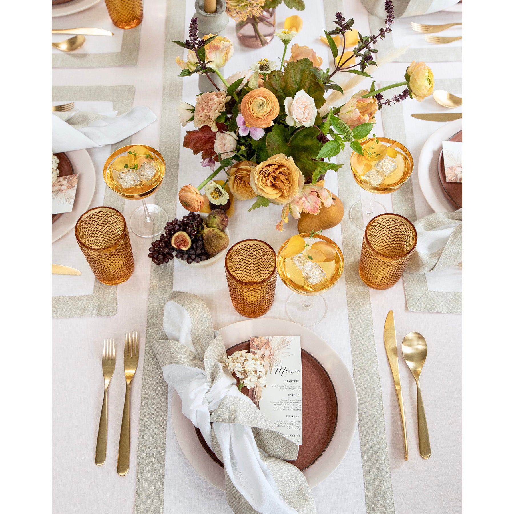 Festive Edge Table Runner - Elegant Holiday Dining Decor for Christmas, Thanksgiving & Parties | Perfect for Home, Events & Special Occasions