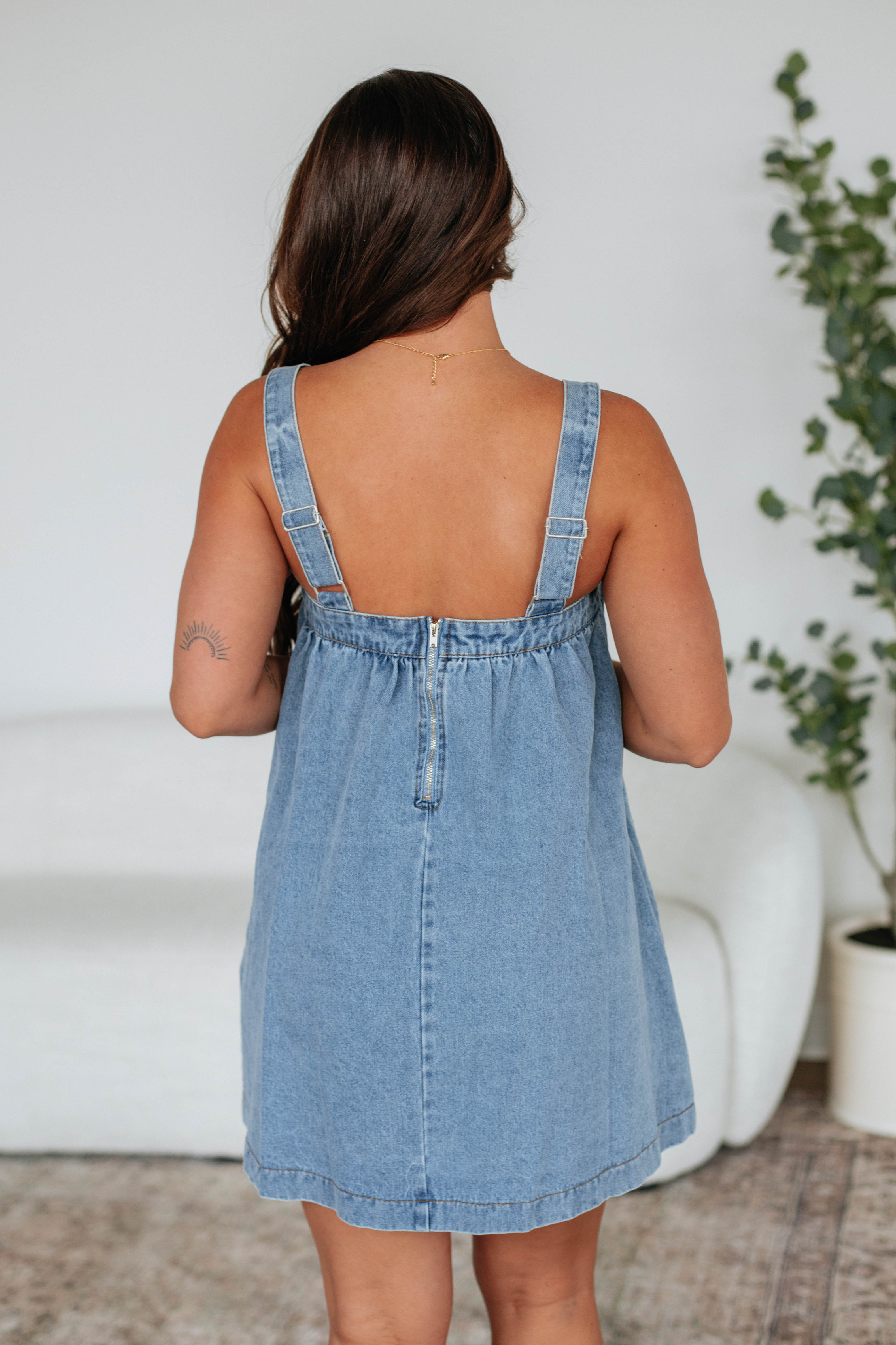 Chasie Women's Denim Dress - Casual Stretch Comfort Fit Jean Dress for Everyday Wear | Perfect for Outings, Dates, and Summer Fashion