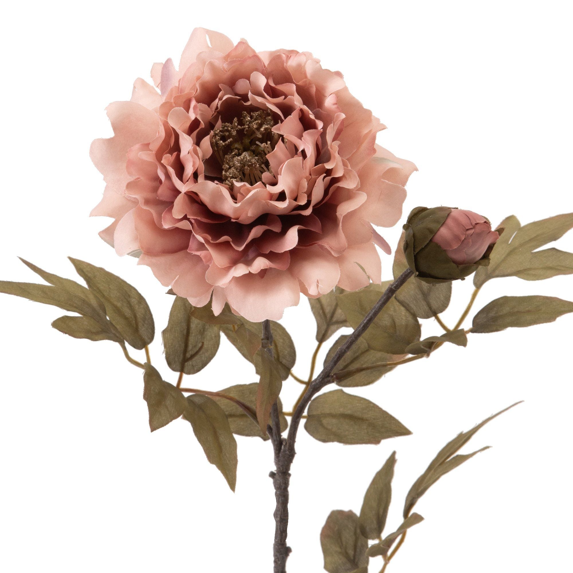 Artificial Peach Peony Silk Flowers - Realistic Pink Floral Decor for Home, Wedding, and Event Centerpieces