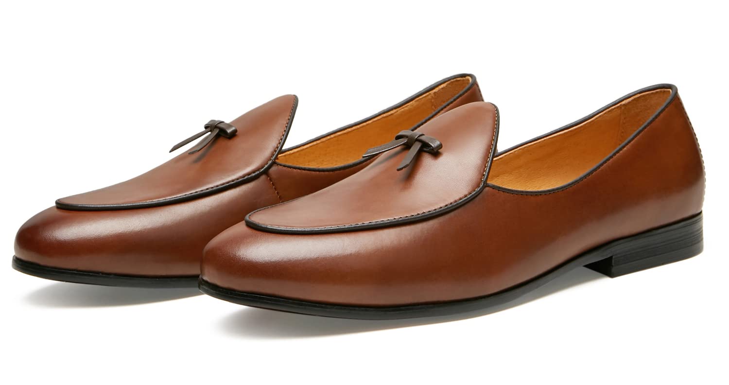 Journey West Men's Slip-On Loafers | Genuine Leather Casual Shoes for Men | Comfortable Driving & Office Wear