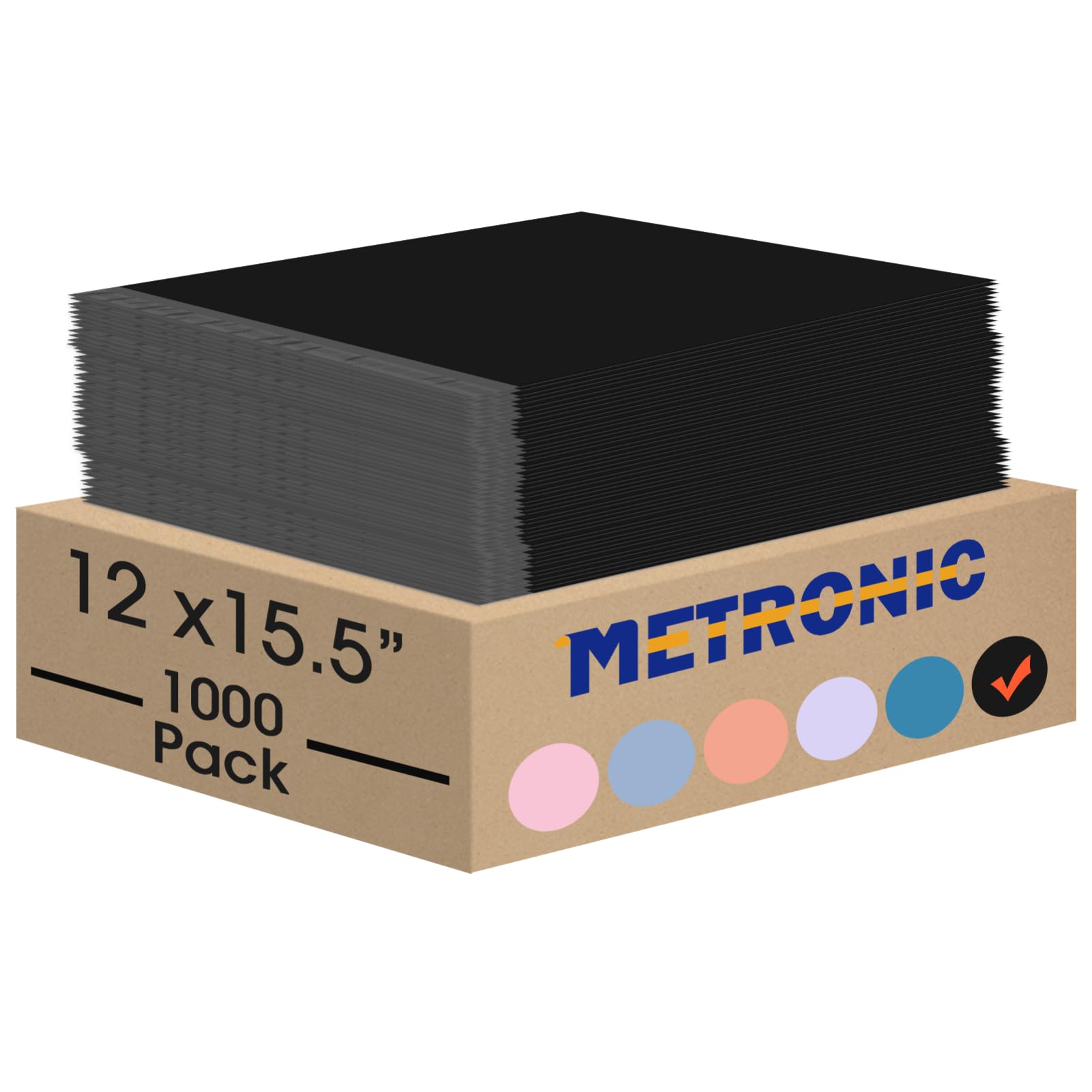 Metronic 1000PC 12x15.5 Inch Poly Mailers - Waterproof & Durable Shipping Bags for Small Business | Strong Adhesive Mailing Envelopes for Clothing, Ecommerce & Retail | Perfect for Online Stores, Subscription Boxes & Daily Shipping Needs