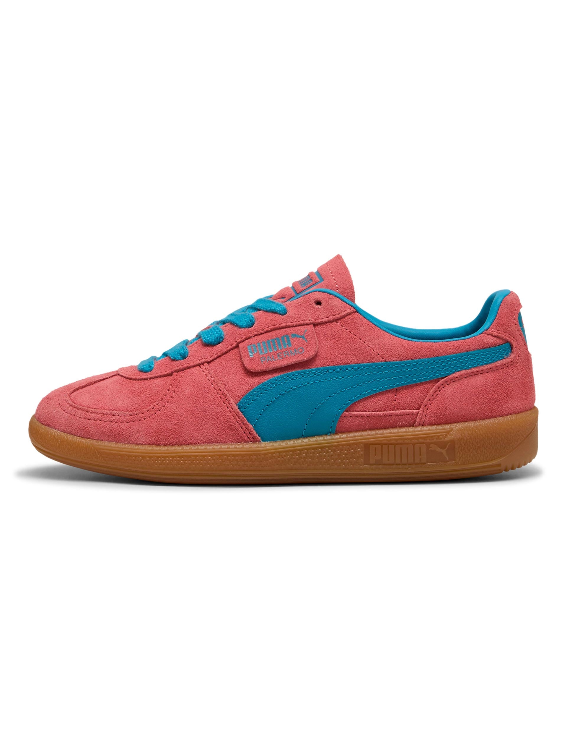 Palermo Sneakers for Women - Comfortable Peach Frost & Tropical Blue Casual Shoes | Perfect for Walking, Running, and Everyday Wear