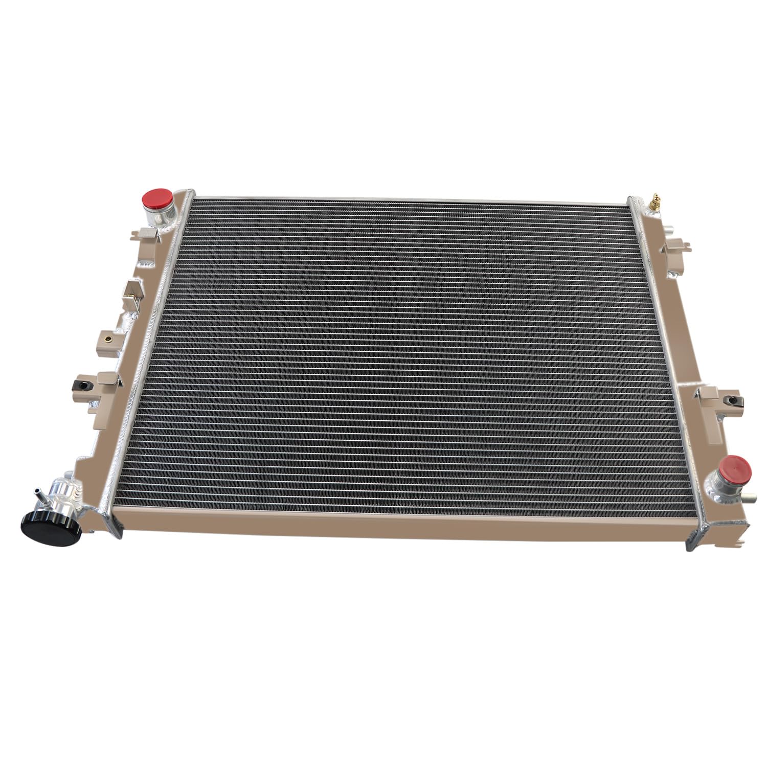 Heavy Duty 3 Row Aluminum Radiator for 2011-2018 Ram 1500/2500/3500 & 2009-2010 Dodge Ram 1500/2500 - Complete Cooling Kit with Fan, Shroud & Relay - Perfect for Off-Roading, Towing & High-Performance Upgrades