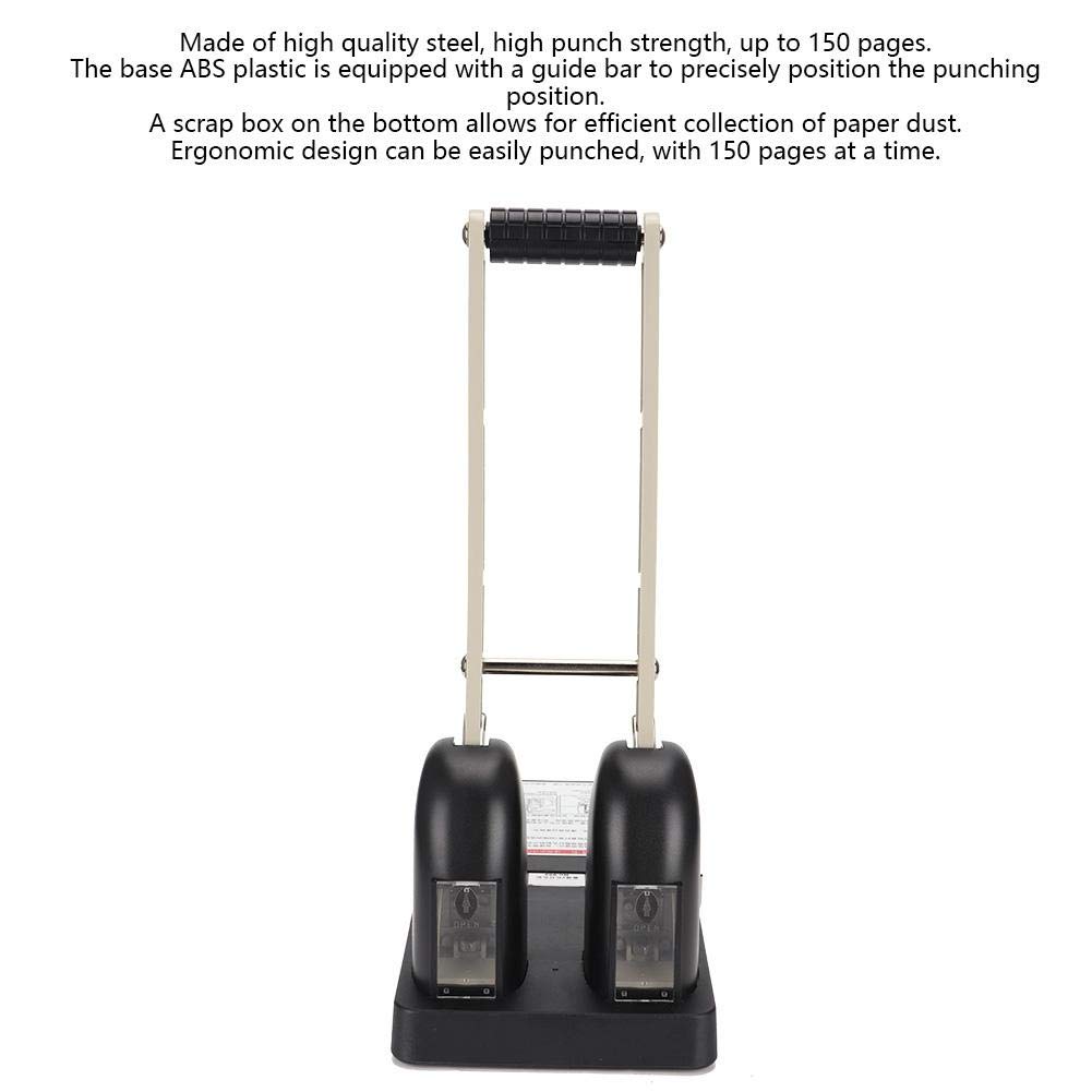 150 Sheet Heavy Duty 2-Hole Paper Punch - Extra High Capacity Hole Puncher for Office & School Supplies | Perfect for Binders, Reports & Document Organization