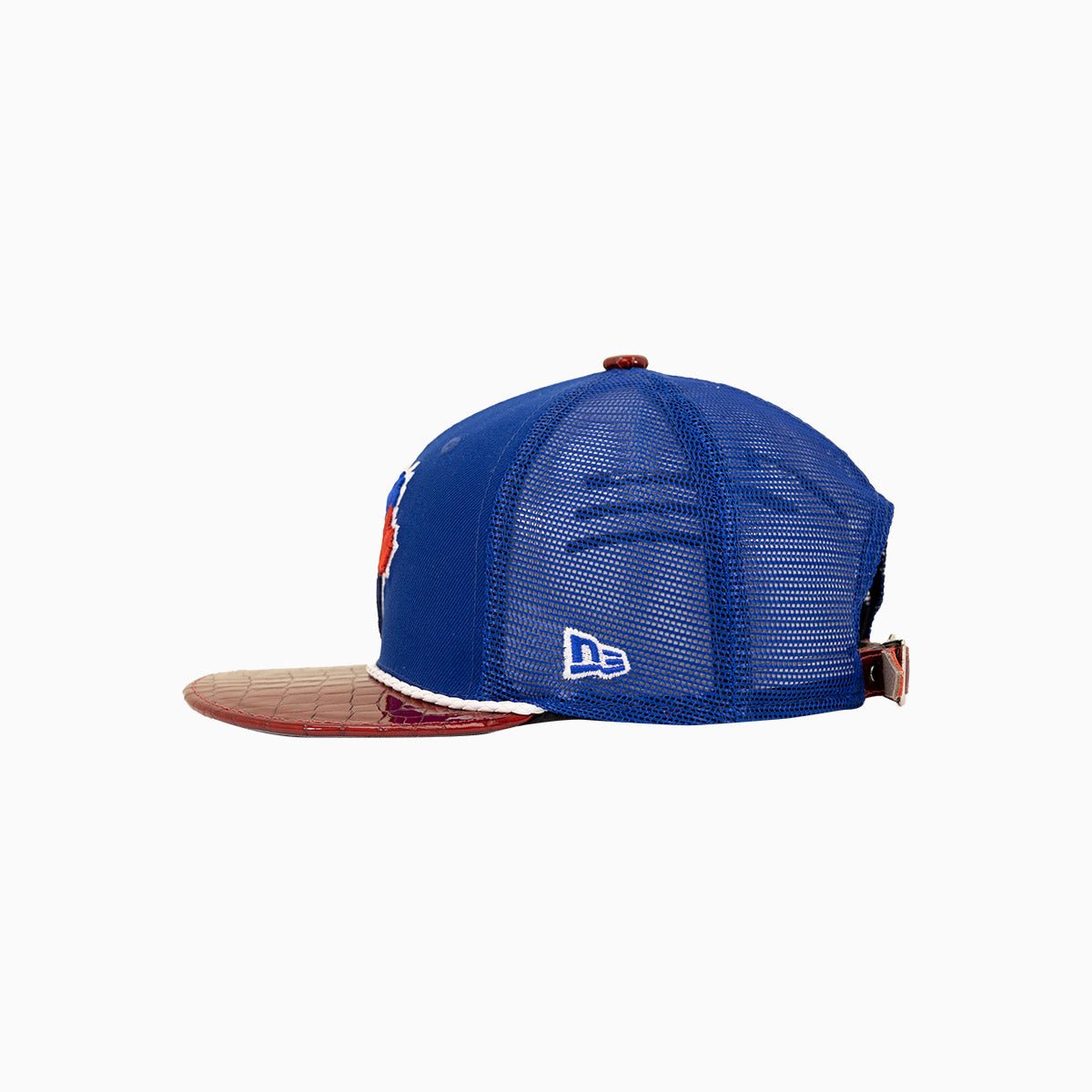 Breyer's Buck 50 Toronto Blue Jays MLB 9Fifty Snapback Trucker Hat with Leather Visor - Official Licensed Baseball Cap for Men & Women - Perfect for Games, Fan Gear & Streetwear Fashion