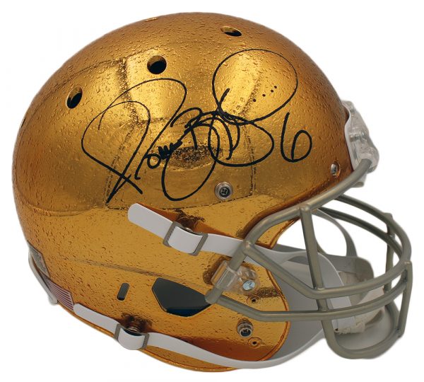 Jerome Bettis Autographed Notre Dame Fighting Irish Schutt Full Size Raindrop NCAA Football Helmet - Authentic Collectible for Sports Fans & Memorabilia Enthusiasts - Perfect for Display in Man Cave, Sports Room, or Office Decor